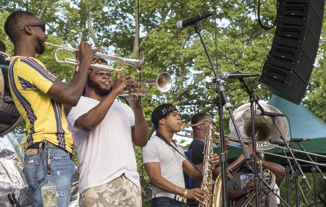 Promotional image for New Breed Brass Band tickets at Jimmys Jazz and Blues Club on Aug 28, 2025