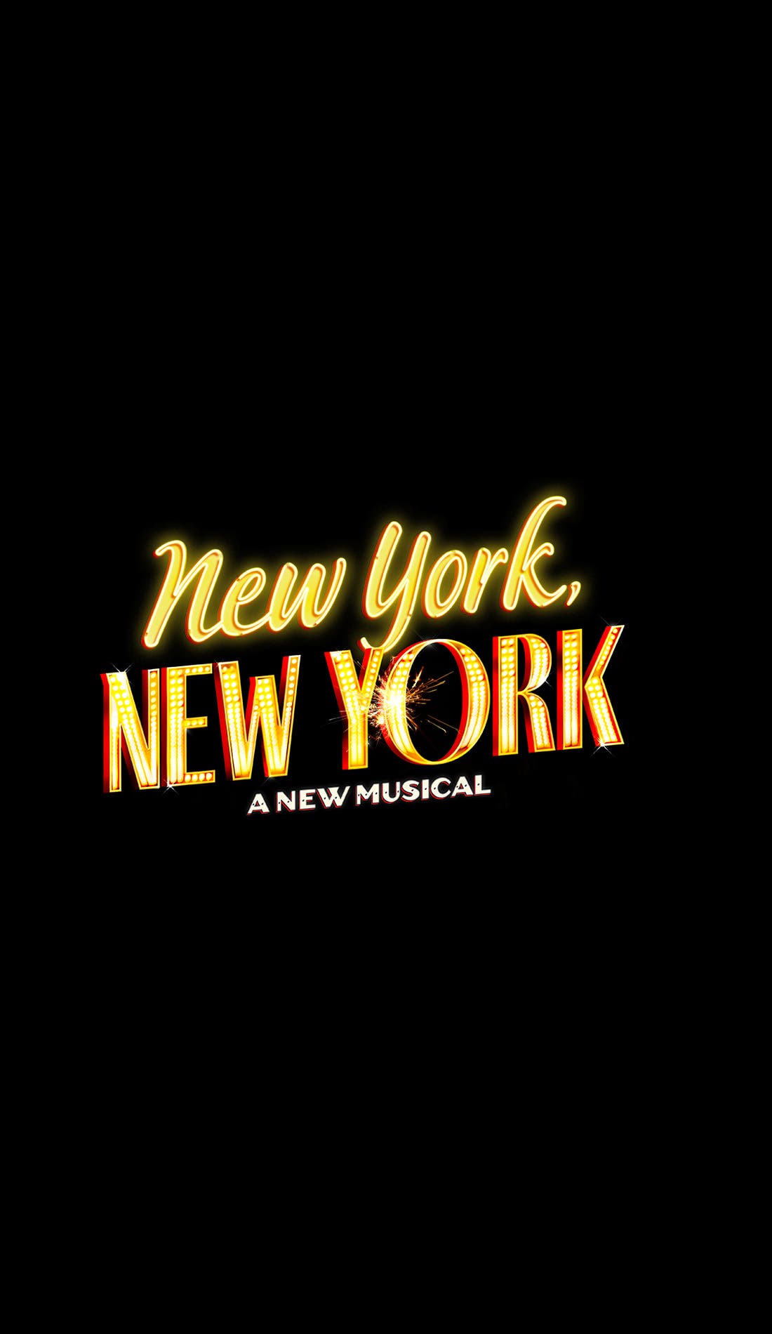 New York, New York: A New Musical promotional image for upcoming events and ticket sales