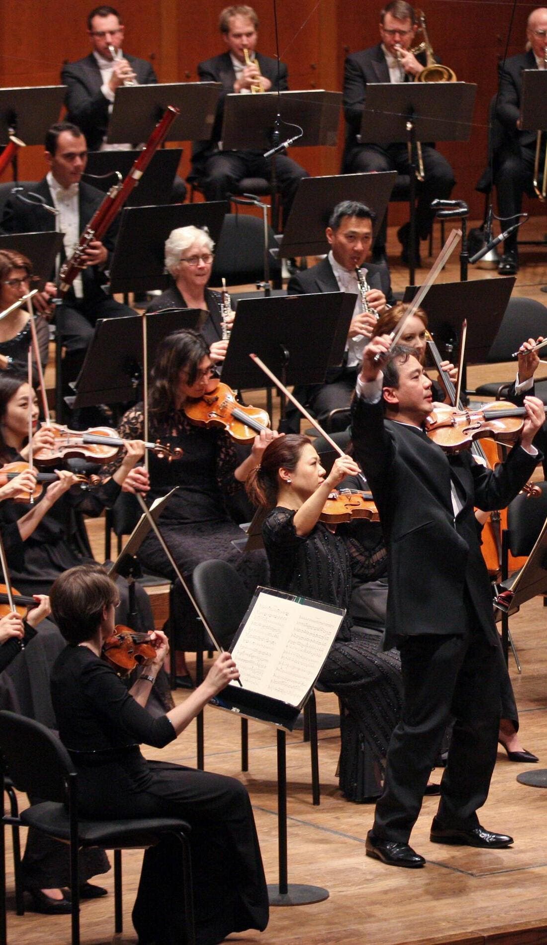 New York Philharmonic promotional image for upcoming events and ticket sales