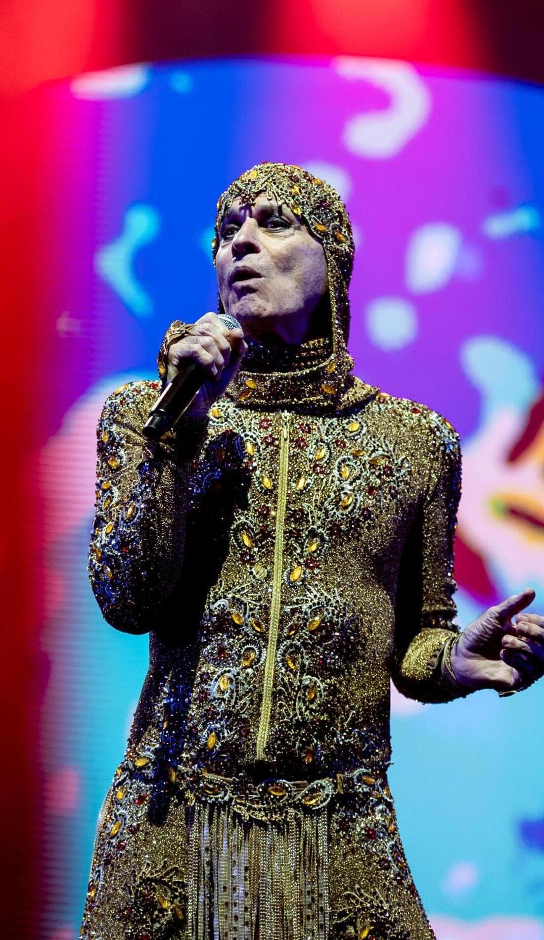 Ney Matogrosso promotional image for upcoming events and ticket sales