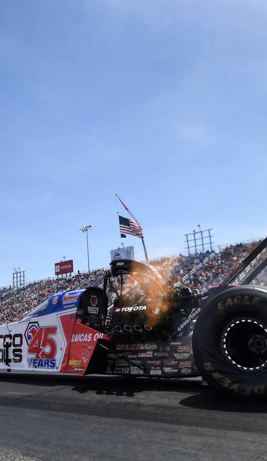 NHRA U.S. Nationals promotional image for upcoming events and ticket sales