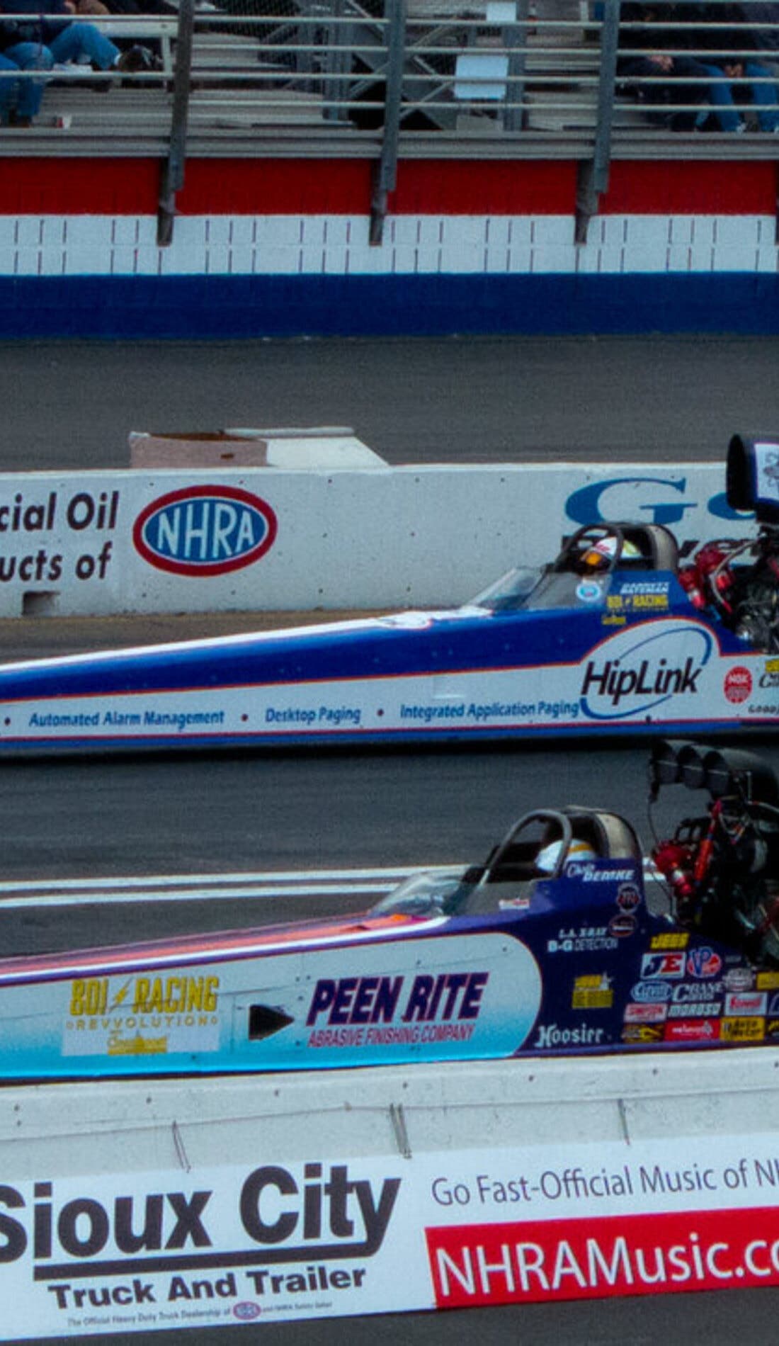 NHRA Drag Racing Winternationals promotional image for upcoming events and ticket sales