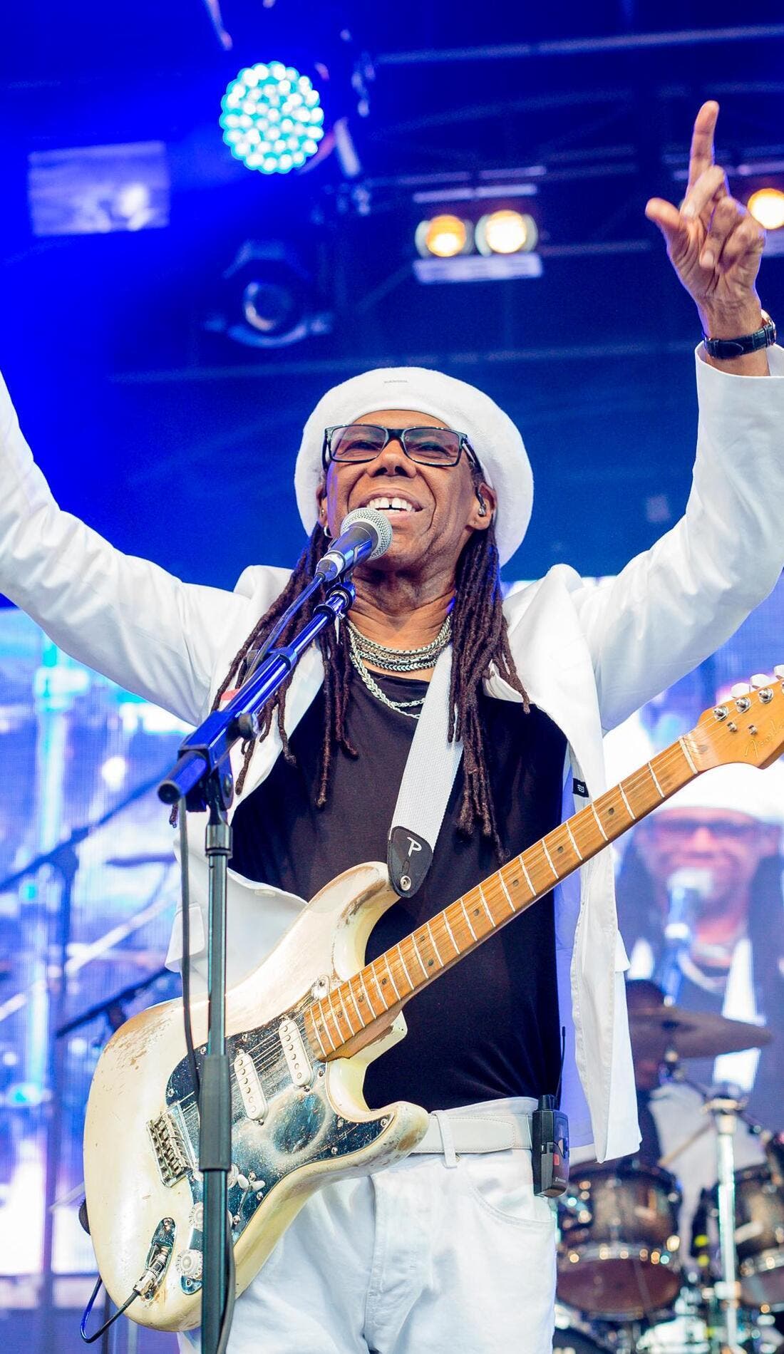 Nile Rodgers promotional image for upcoming events and ticket sales