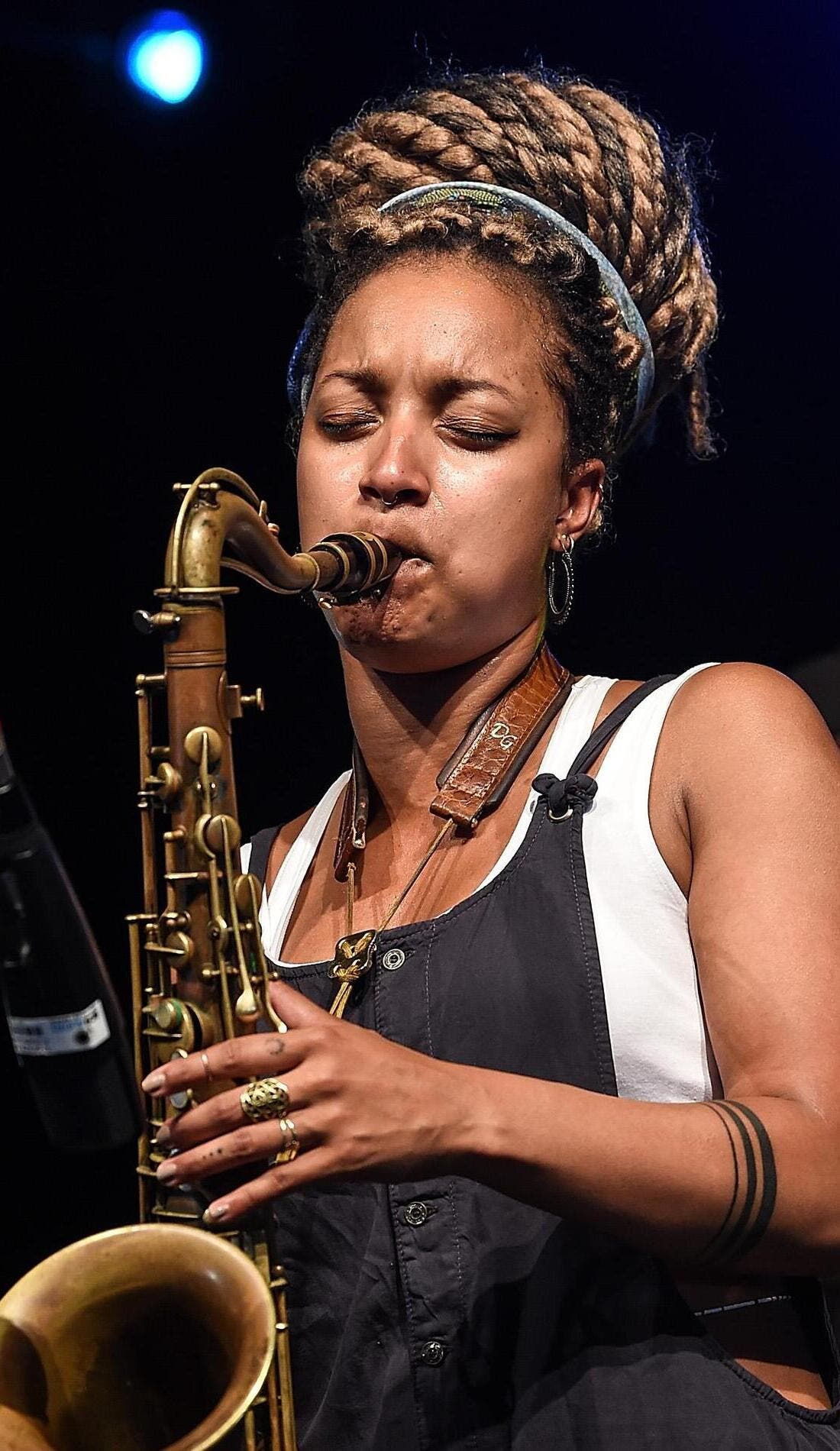 Nubya Garcia promotional image for upcoming events and ticket sales