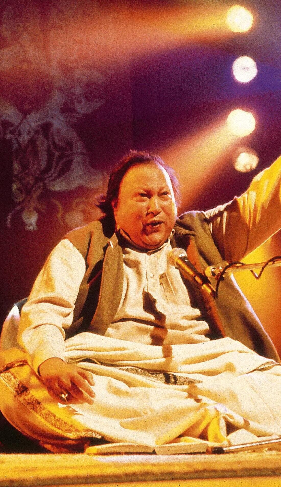 Nusrat Fateh Ali Khan promotional image for upcoming events and ticket sales