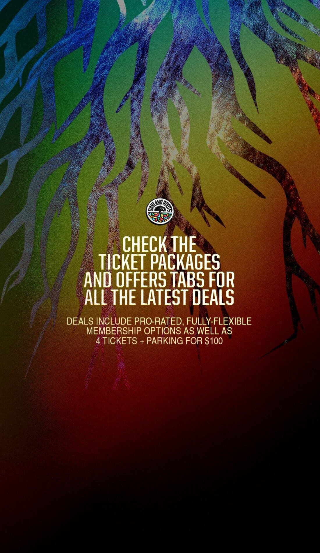 Oakland Roots SC promotional image for upcoming events and ticket sales