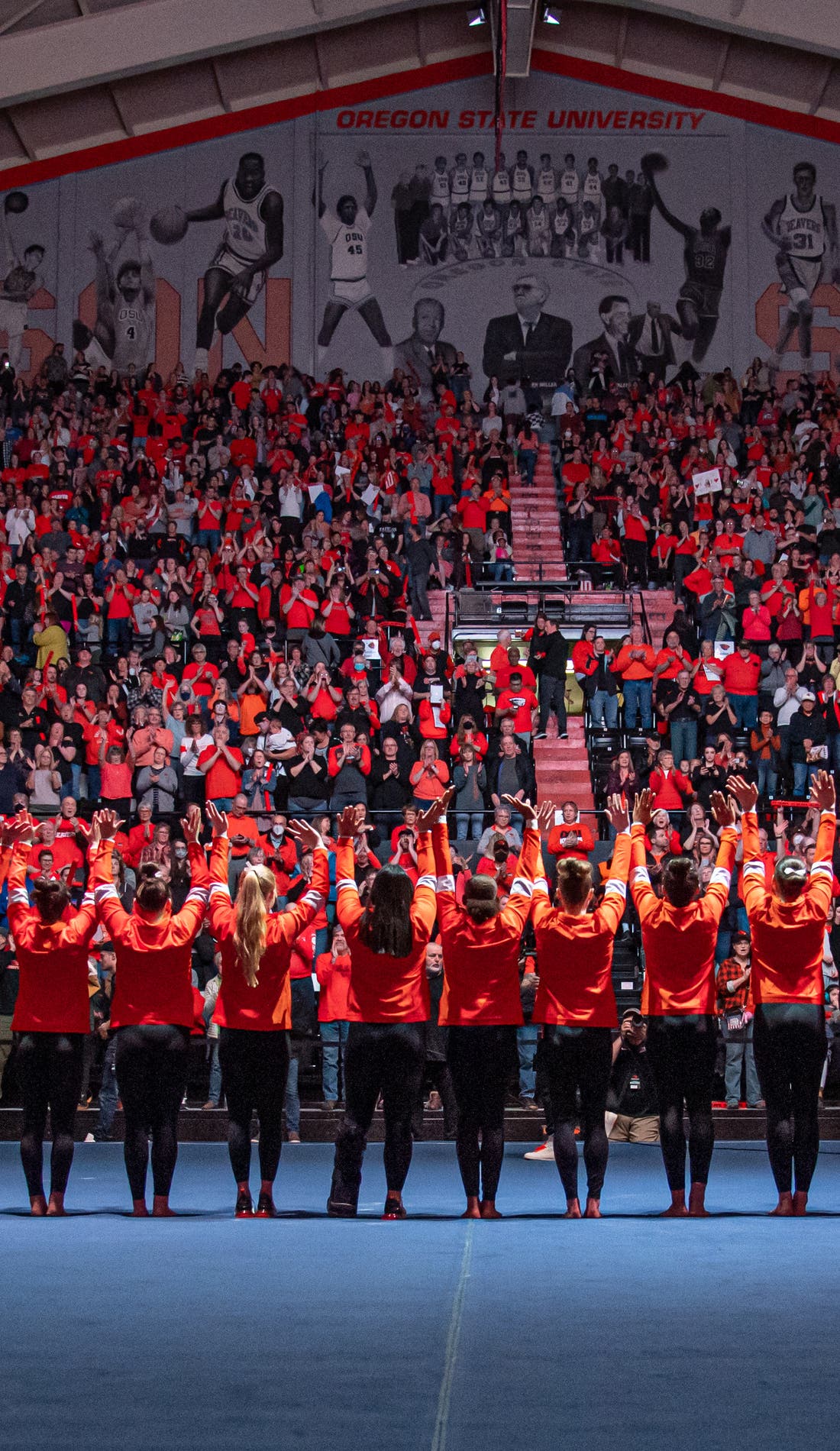 Oregon State Beavers Womens Gymnastics promotional image for upcoming events and ticket sales