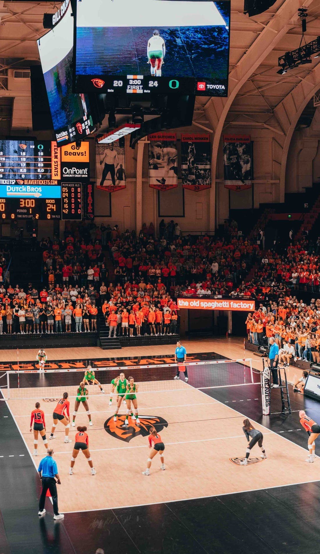 Oregon State Beavers Womens Volleyball promotional image for upcoming events and ticket sales