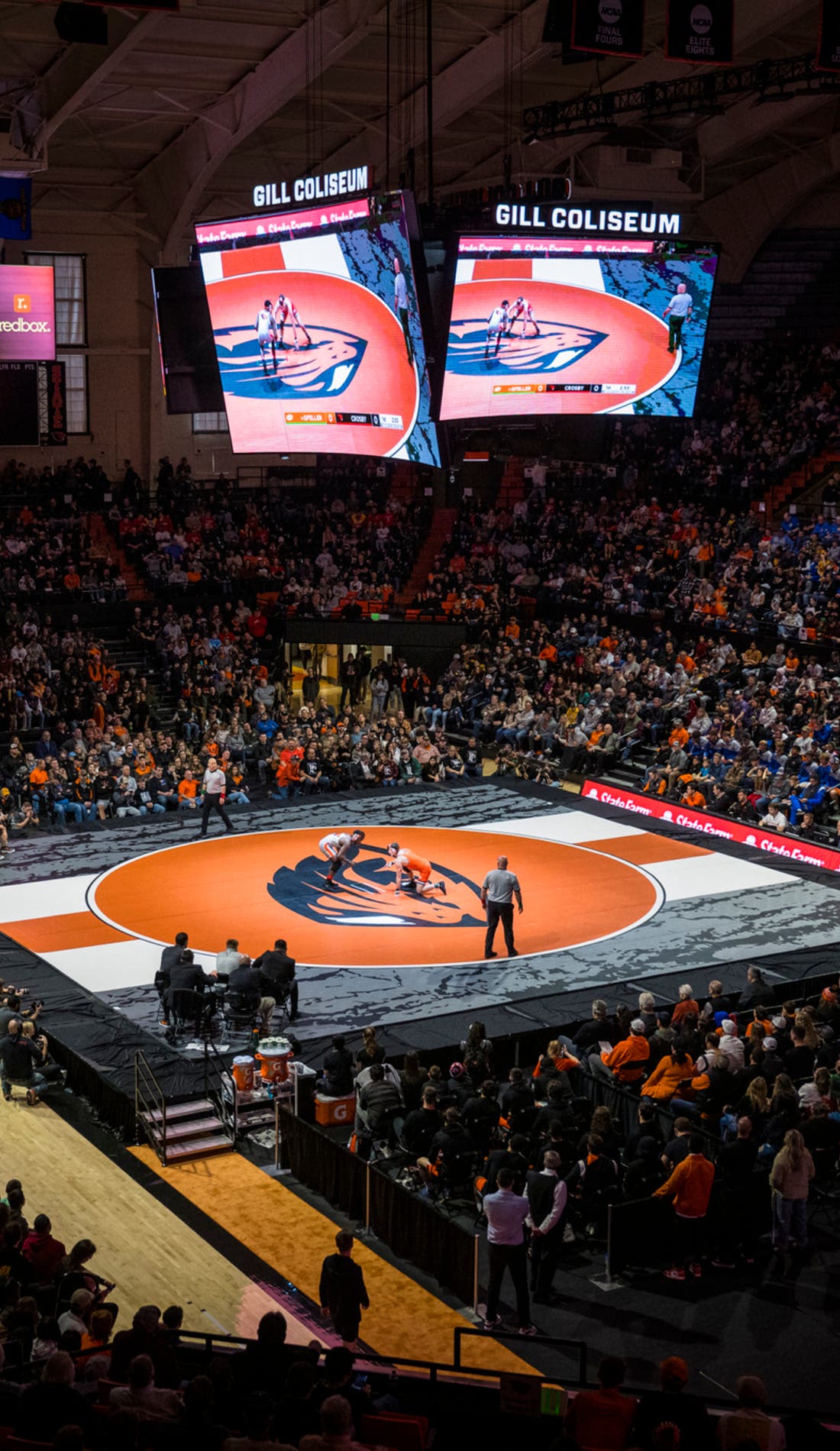 Oregon State Beavers Wrestling promotional image for upcoming events and ticket sales