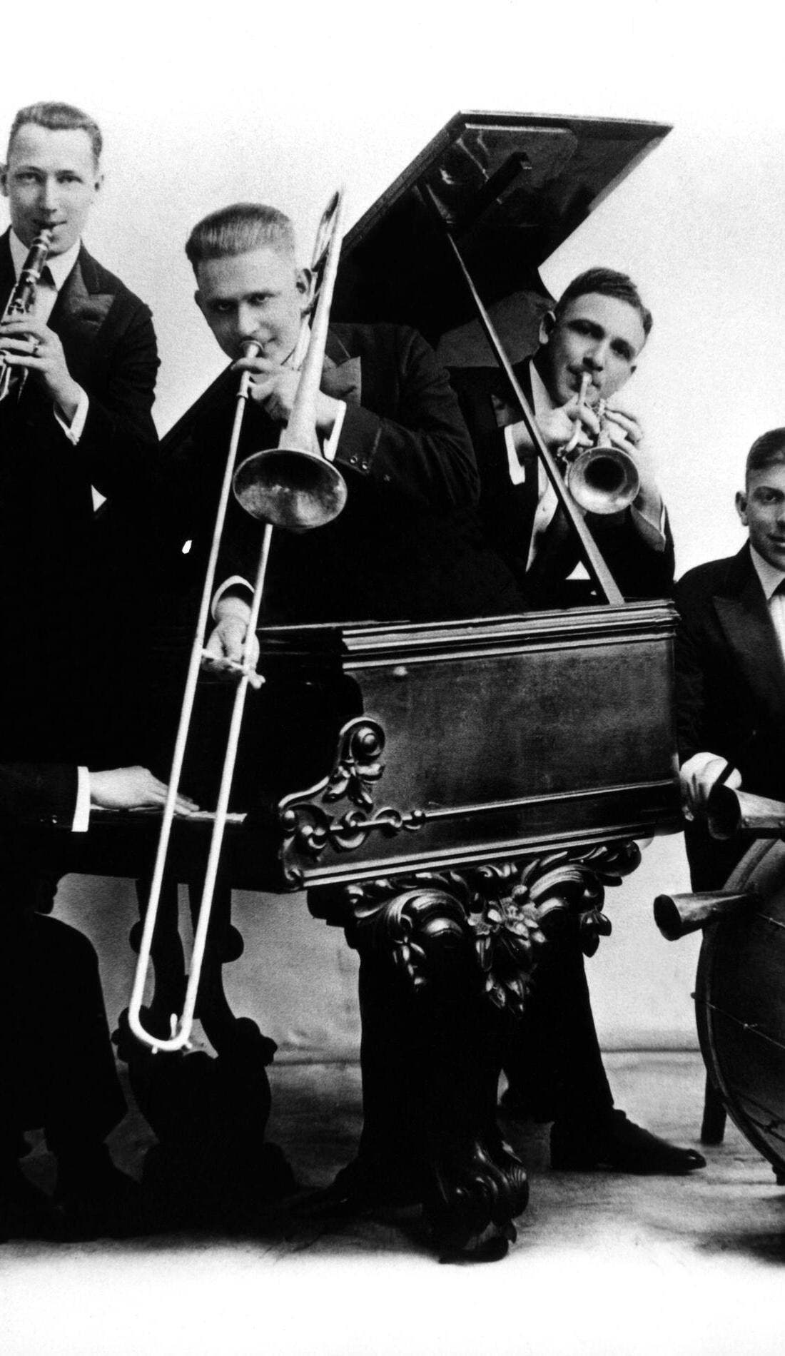Original Dixieland Jazz Band promotional image for upcoming events and ticket sales