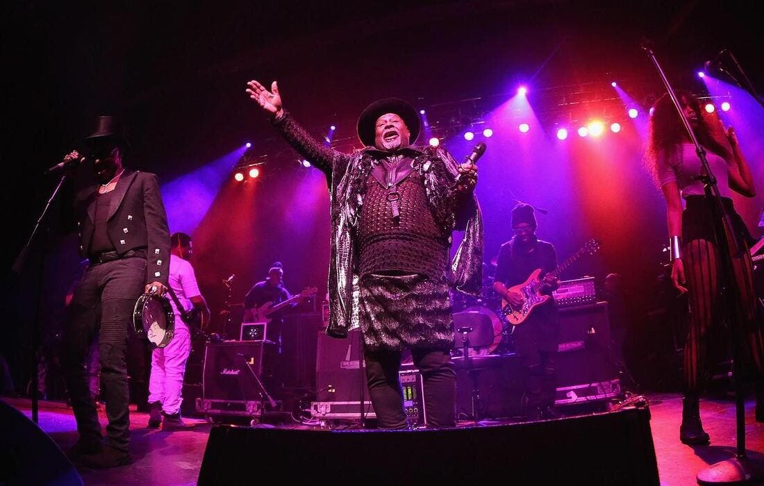 Promotional image for Parliament Funkadelic with George Clinton tickets at Nevermore Hall on Aug 24, 2025