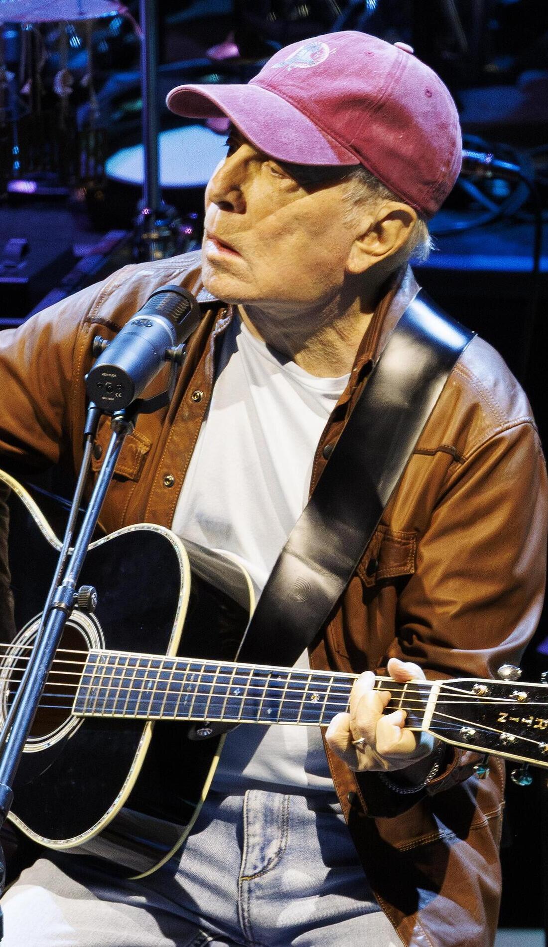 Paul Simon promotional image for upcoming events and ticket sales