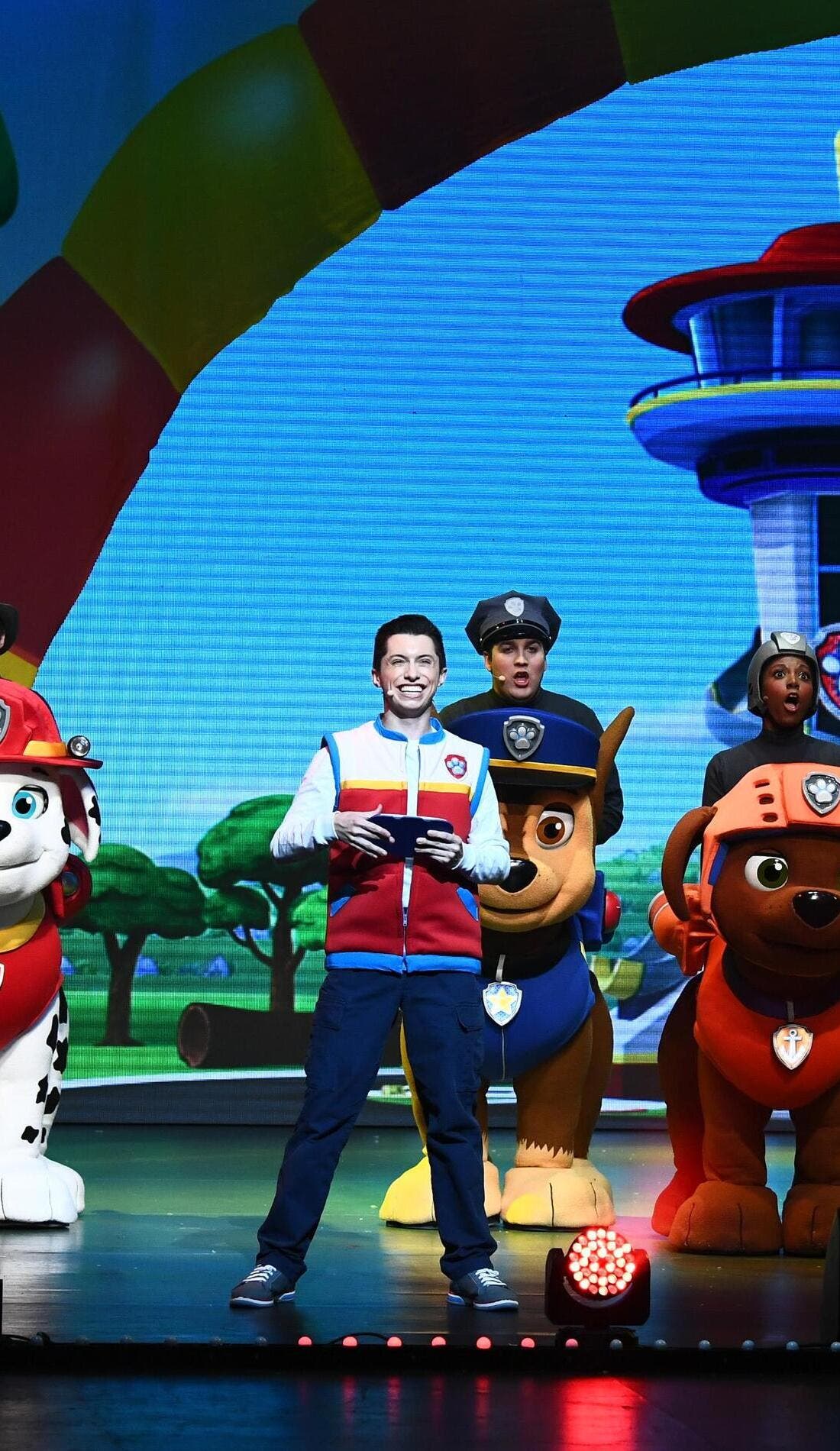 Paw Patrol Live! promotional image for upcoming events and ticket sales
