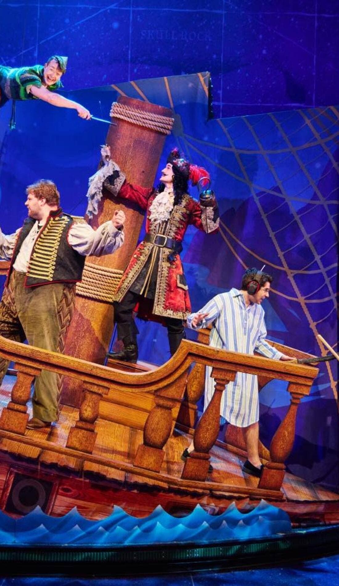 Peter Pan Goes Wrong promotional image for upcoming events and ticket sales