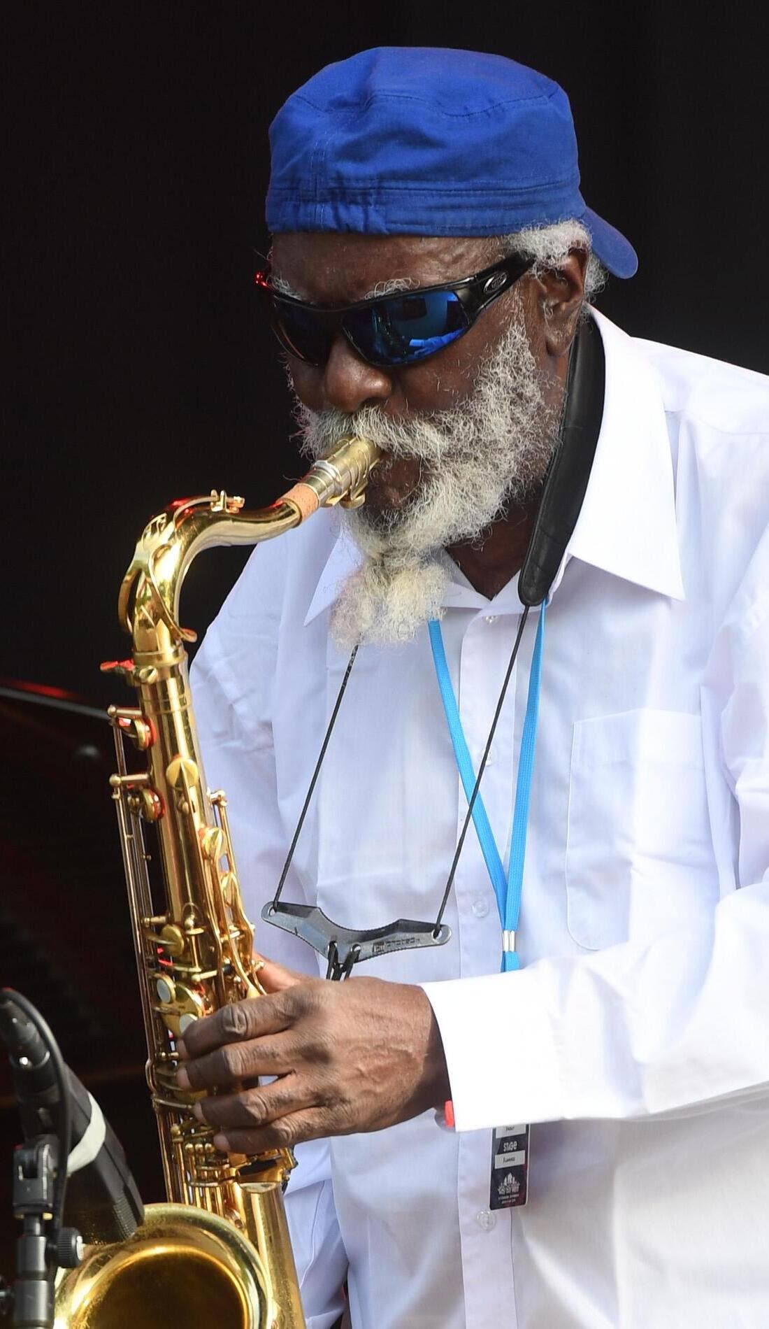 Pharoah Sanders promotional image for upcoming events and ticket sales