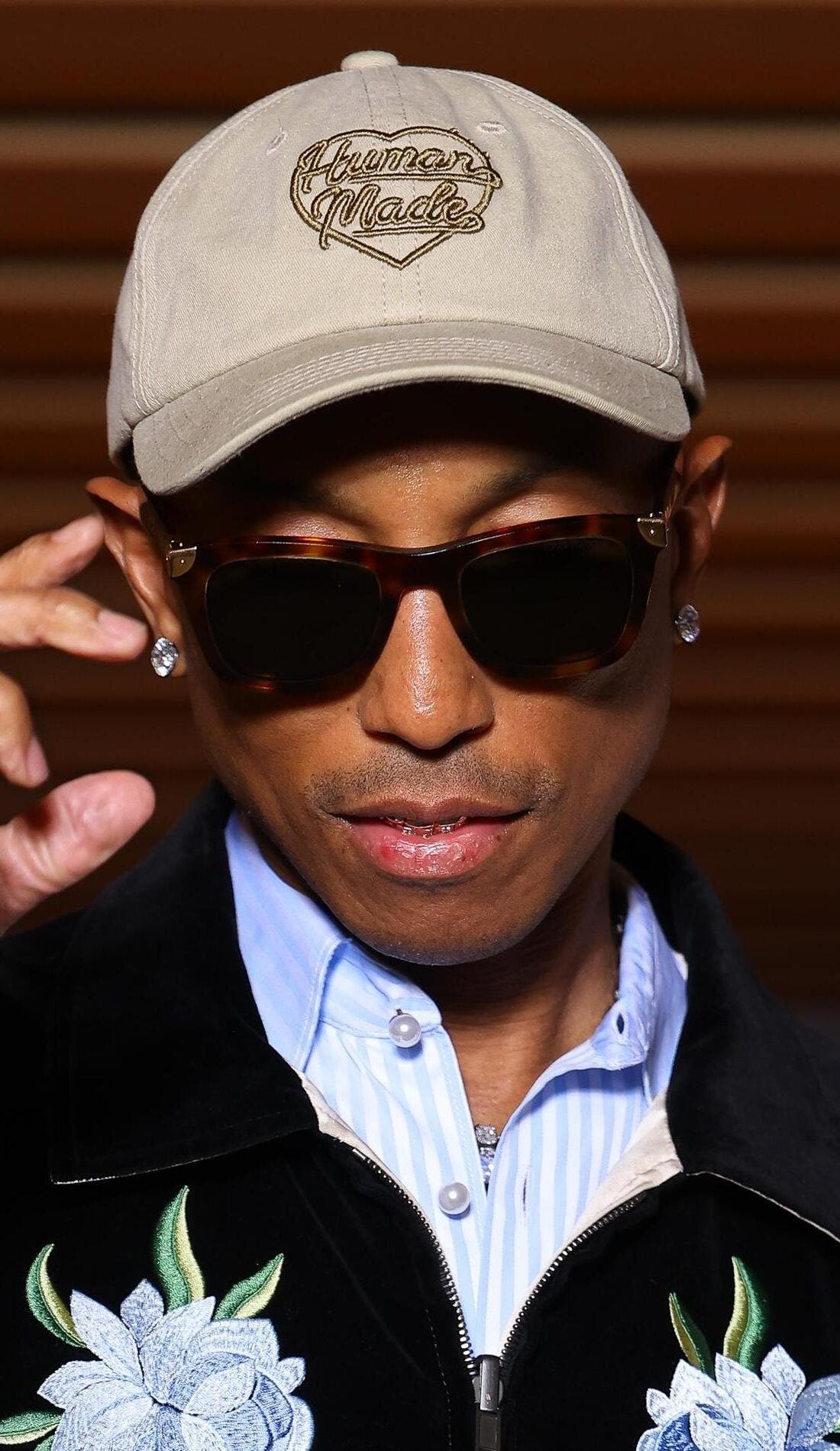 Pharrel Williams promotional image for upcoming events and ticket sales