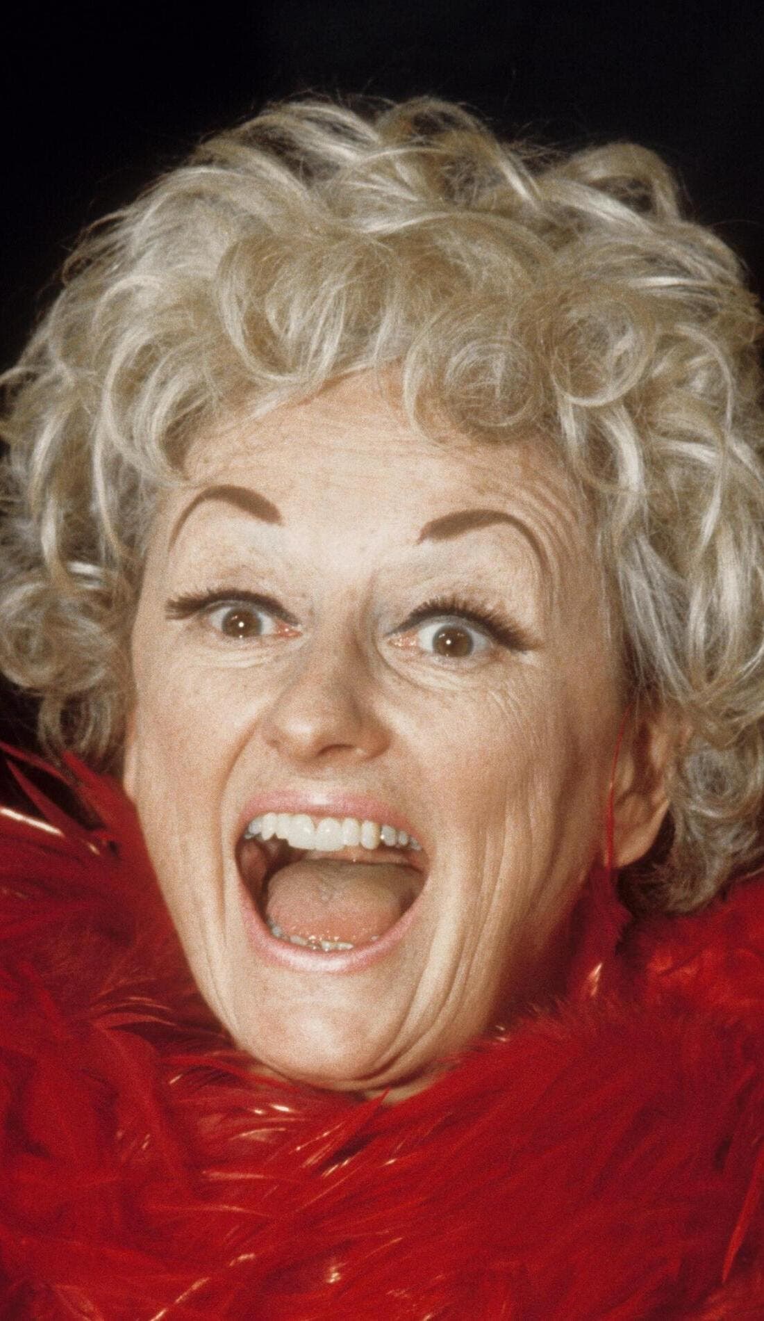 Phyllis Diller promotional image for upcoming events and ticket sales