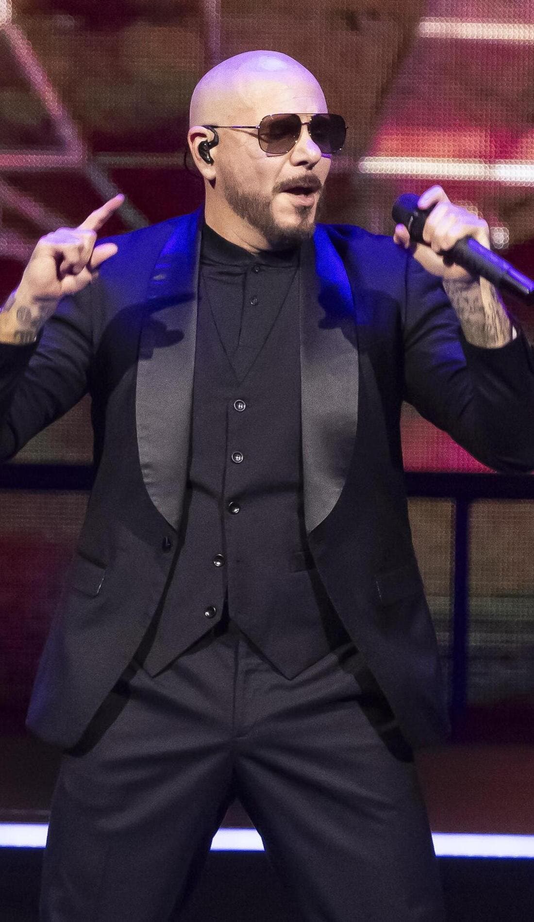 Pitbull promotional image for upcoming events and ticket sales
