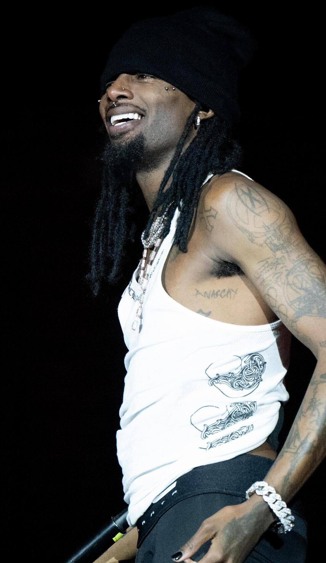 Playboi Carti promotional image for upcoming events and ticket sales