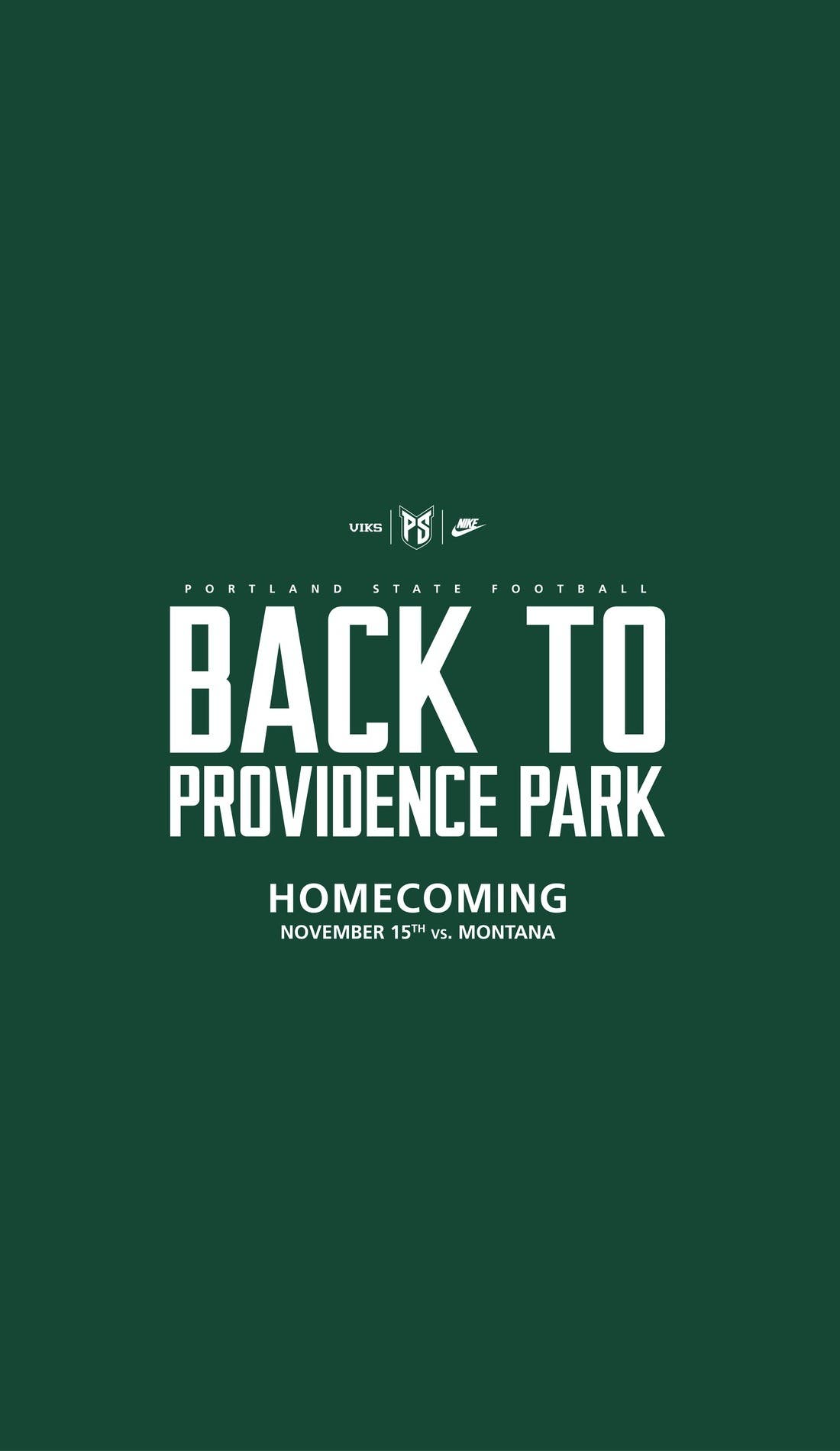 Portland State Vikings Football promotional image for upcoming events and ticket sales