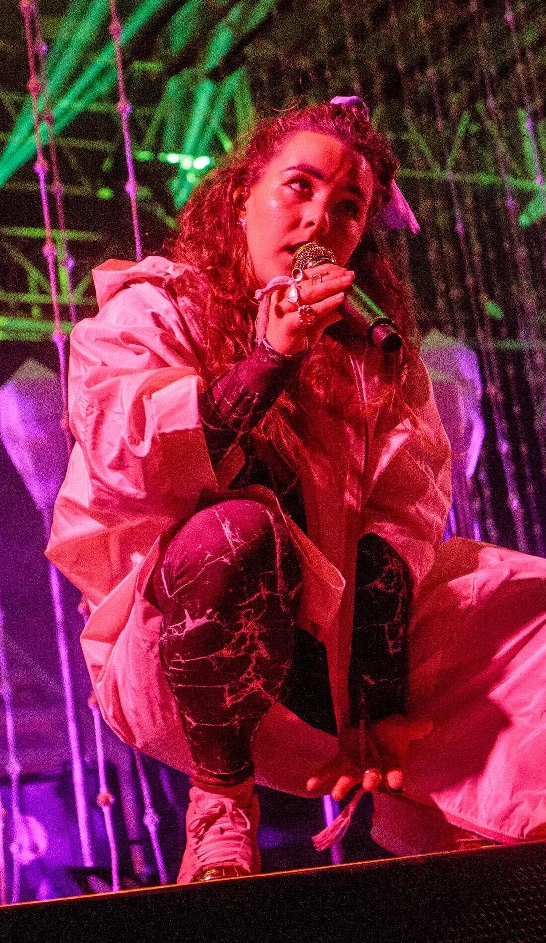 Purity Ring promotional image for upcoming events and ticket sales