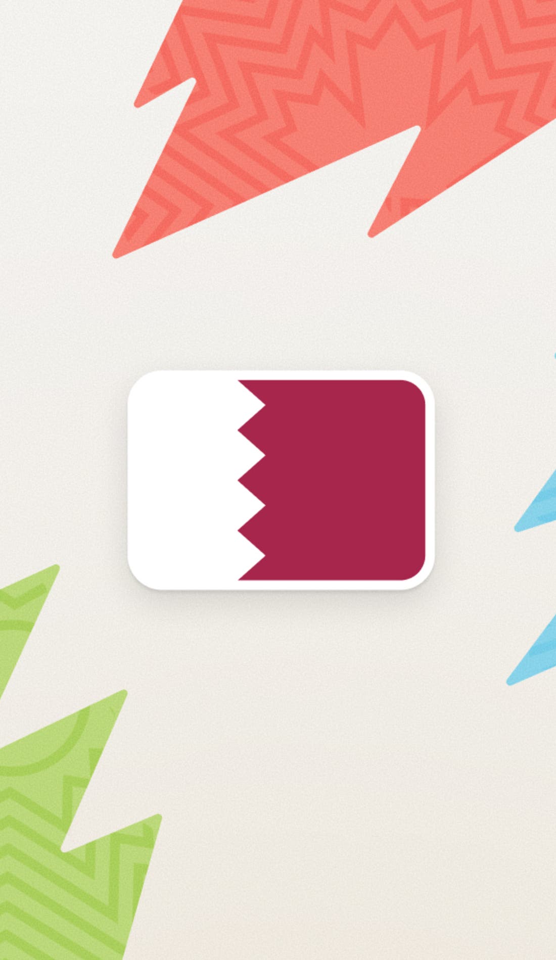 Qatar National Soccer Team promotional image for upcoming events and ticket sales