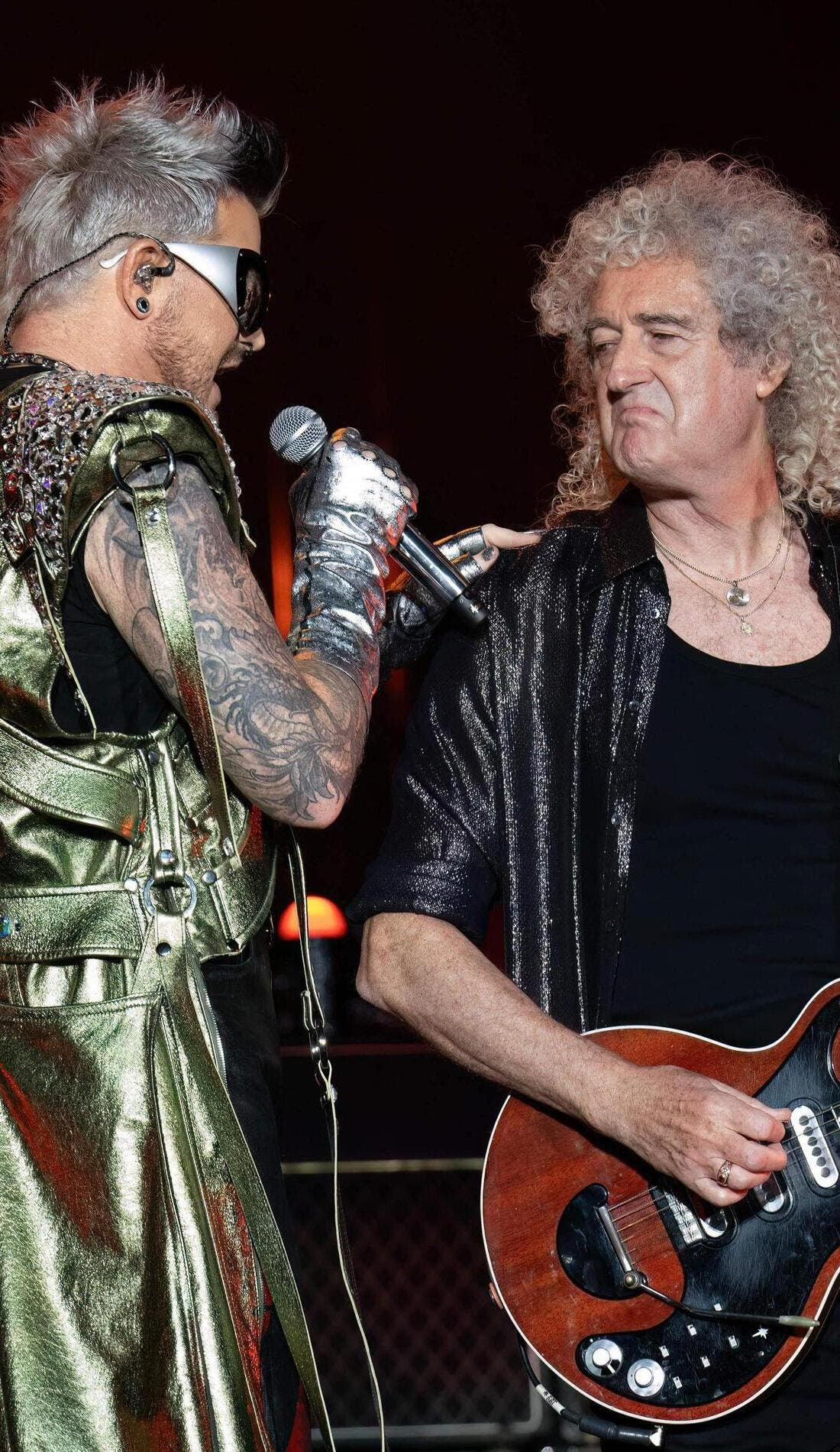 Queen + Adam Lambert promotional image for upcoming events and ticket sales