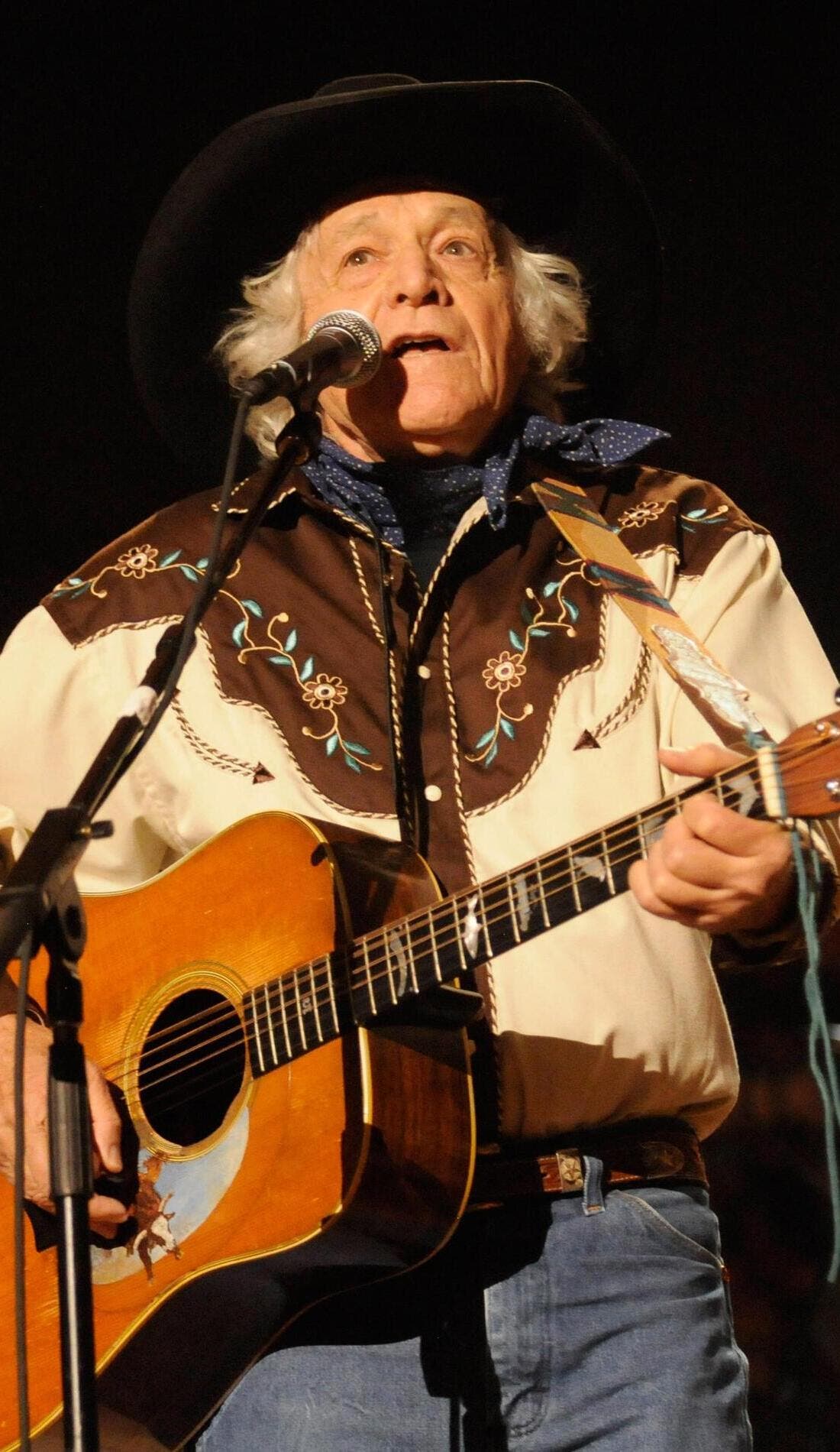 Ramblin' Jack Elliott promotional image for upcoming events and ticket sales