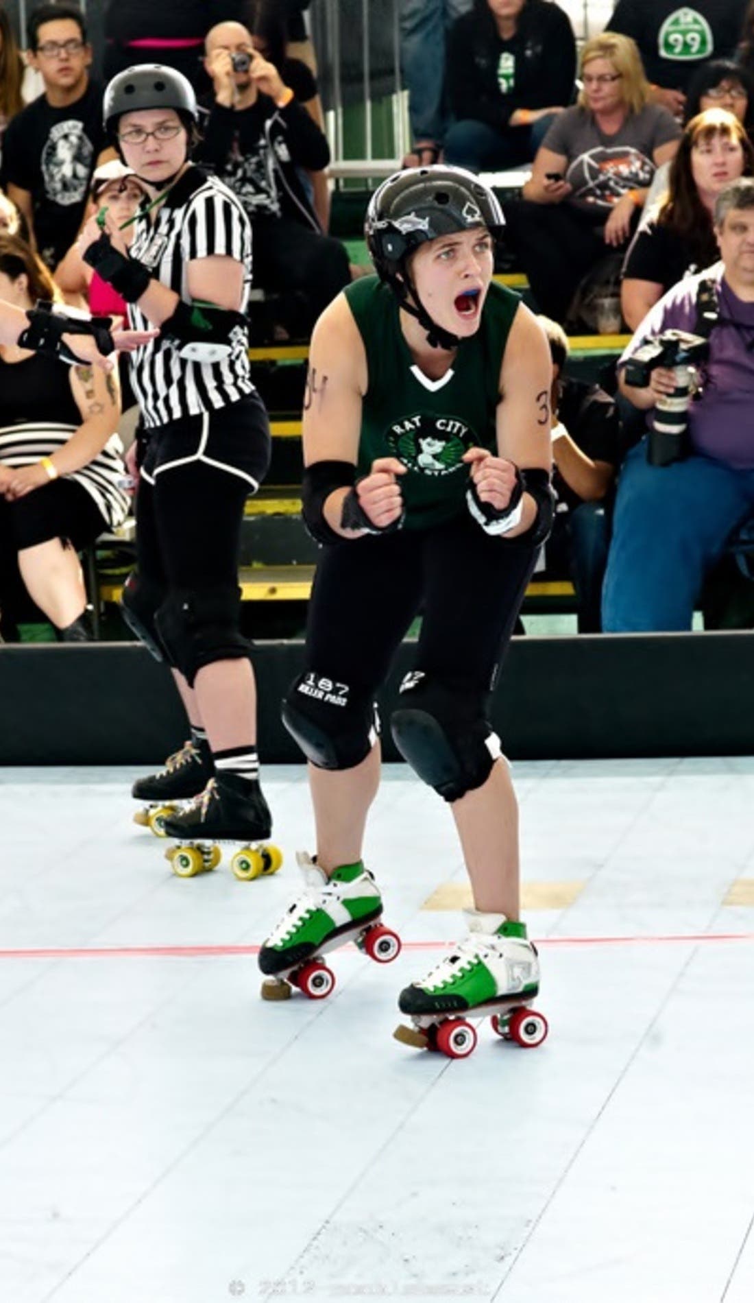 Rat City Rollergirls promotional image for upcoming events and ticket sales