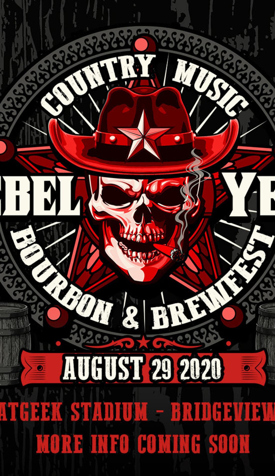 Rebel Yell promotional image for upcoming events and ticket sales