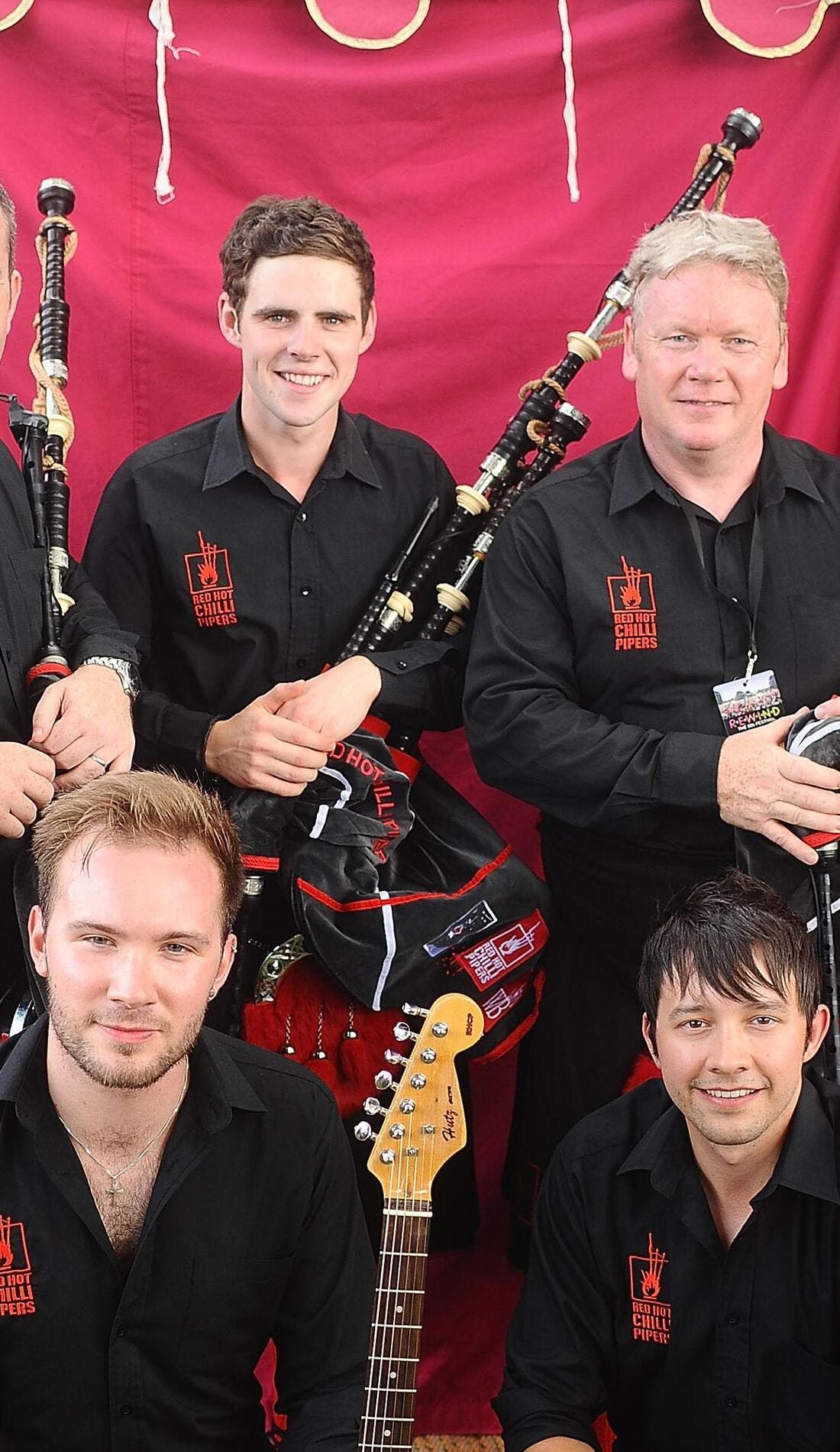 Red Hot Chilli Pipers promotional image for upcoming events and ticket sales