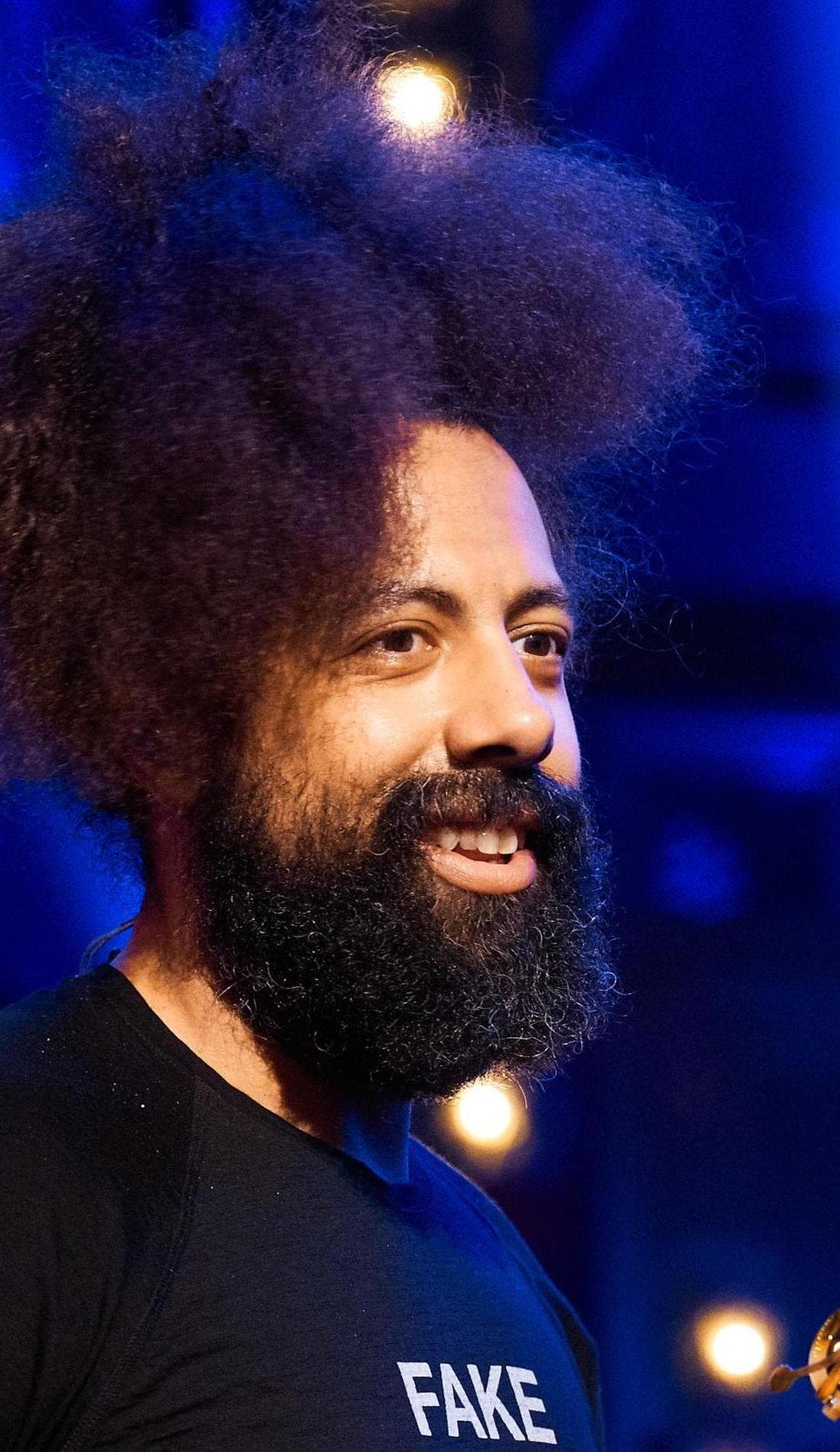 Reggie Watts promotional image for upcoming events and ticket sales