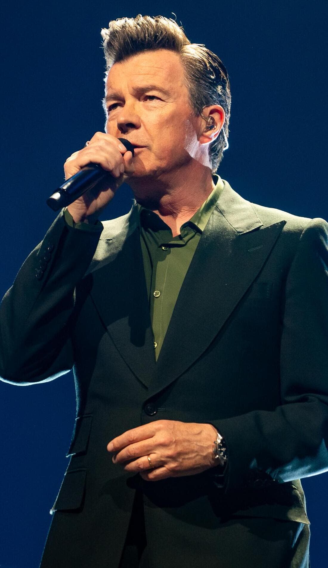 Rick Astley promotional image for upcoming events and ticket sales in Miami