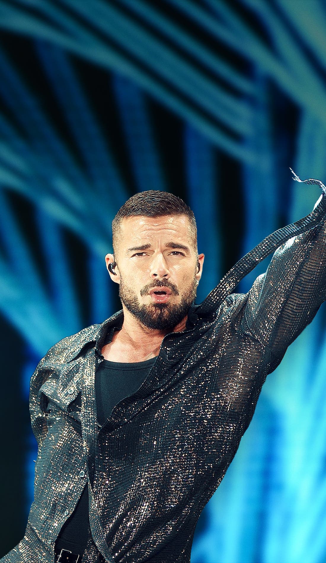 Ricky Martin promotional image for upcoming events and ticket sales