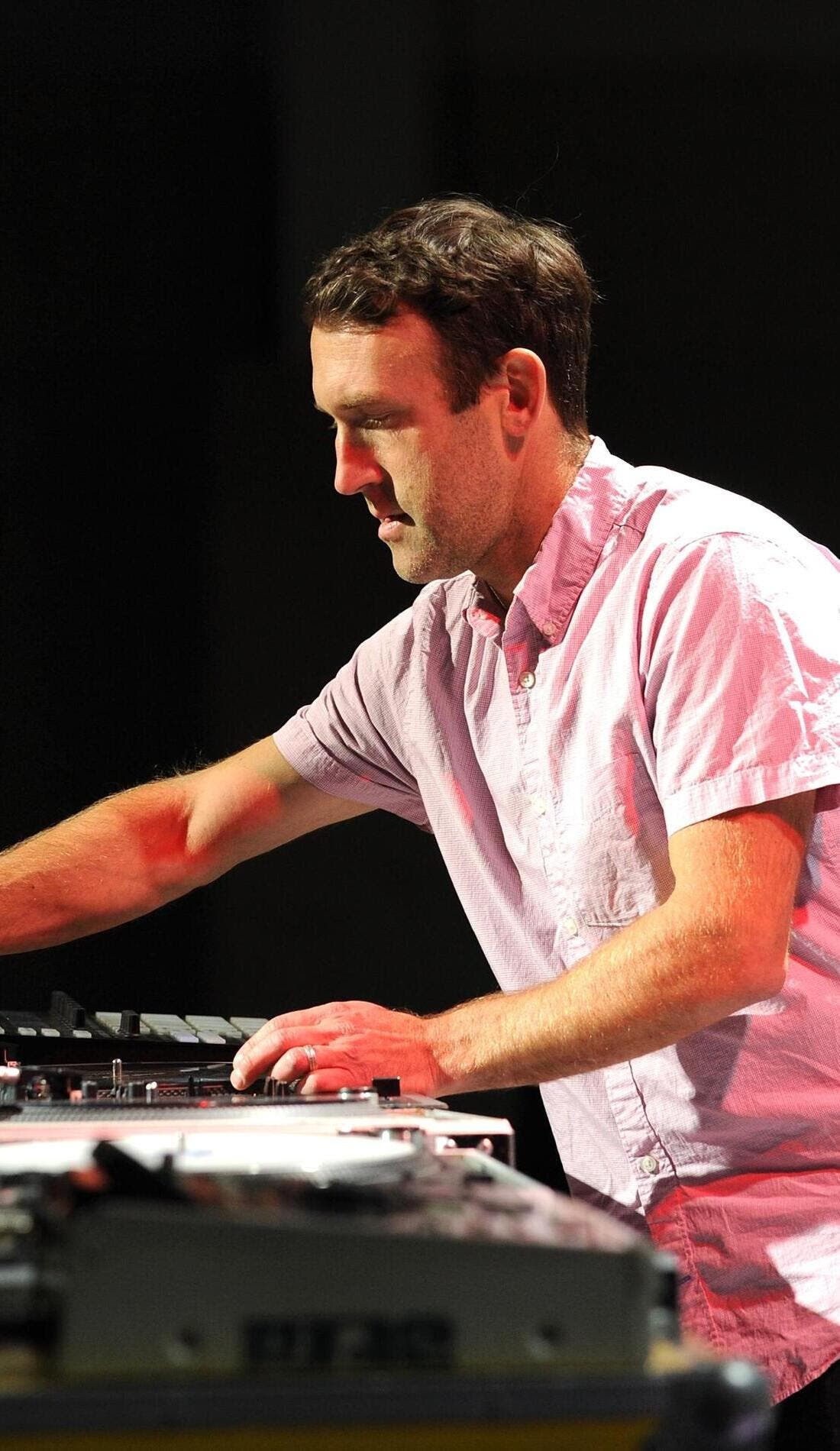 RJD2 promotional image for upcoming events and ticket sales