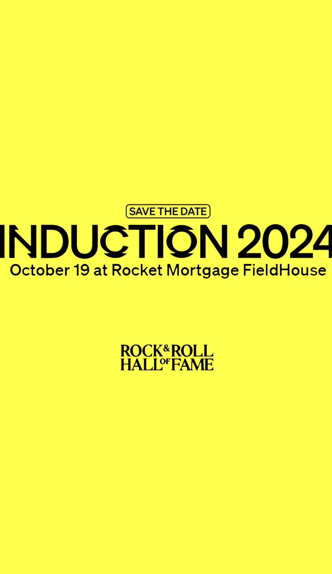 Rock and Roll Hall of Fame Induction Ceremony promotional image for upcoming events and ticket sales