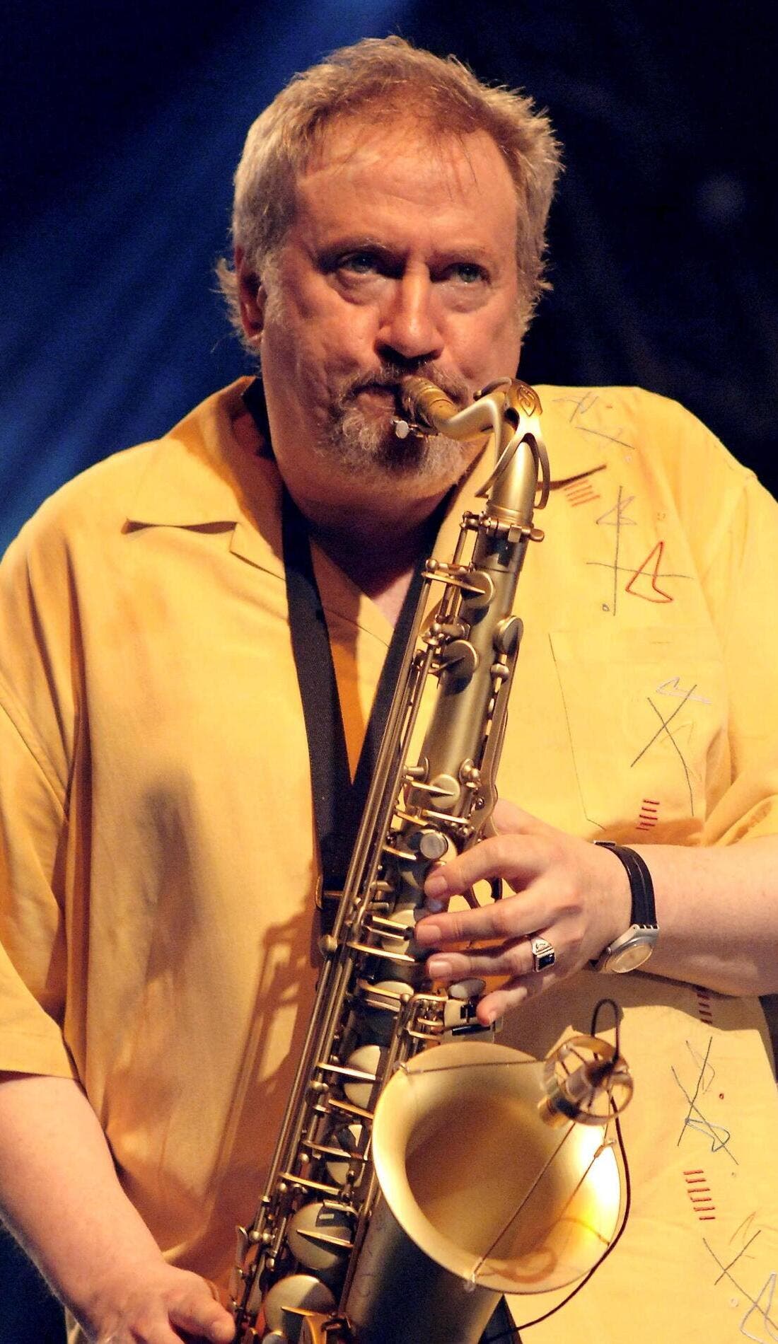 Ronnie Cuber promotional image for upcoming events and ticket sales