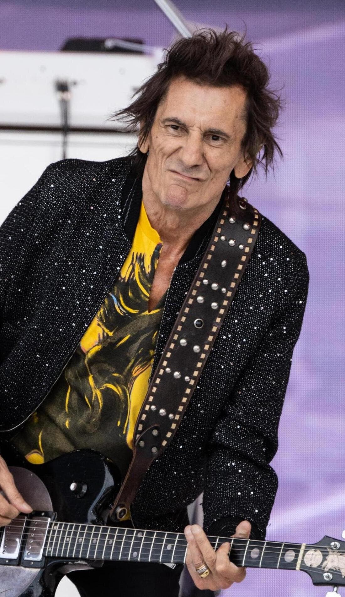 Ronnie Wood promotional image for upcoming events and ticket sales