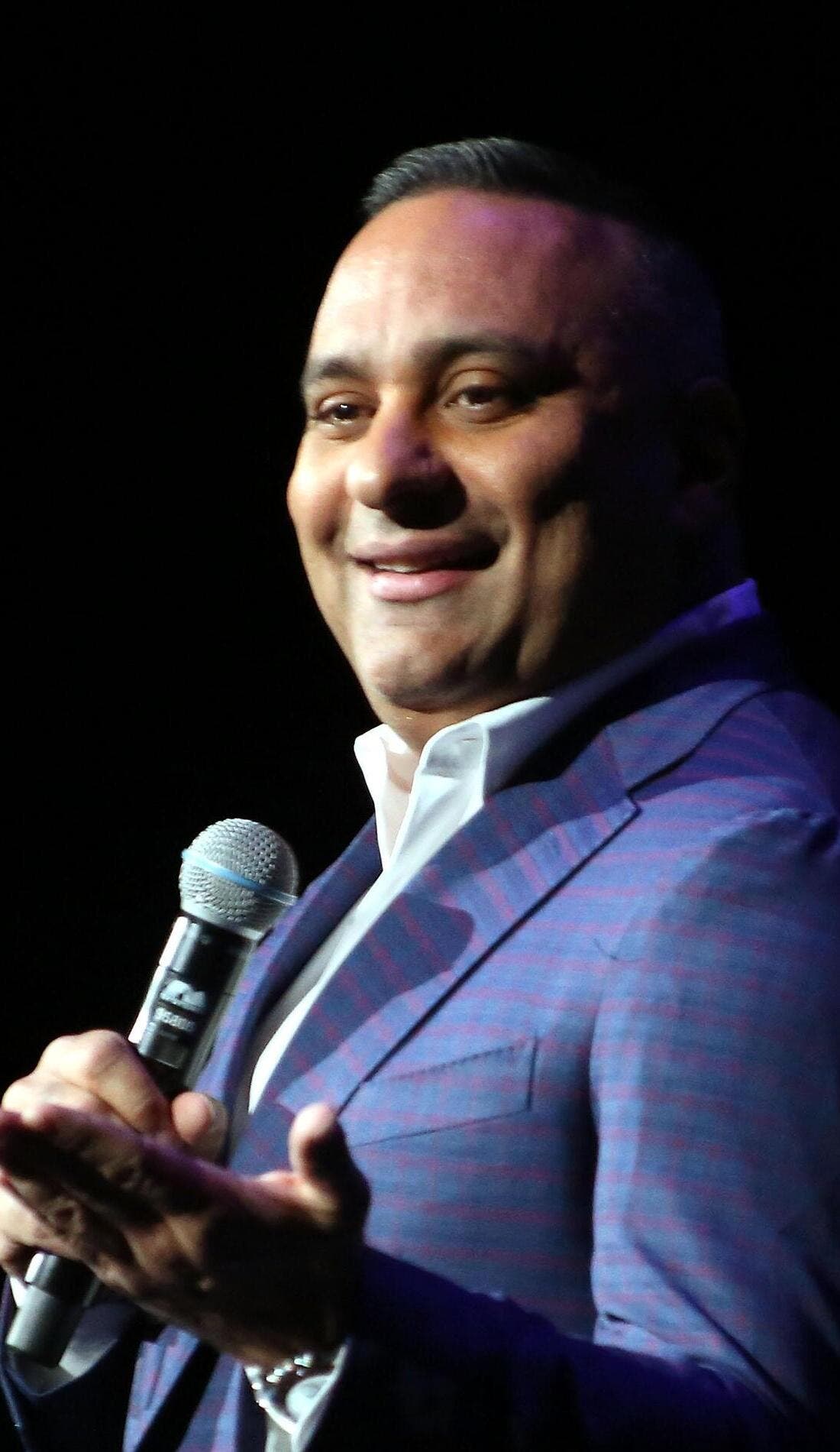 Russell Peters promotional image for upcoming events and ticket sales in San Jose