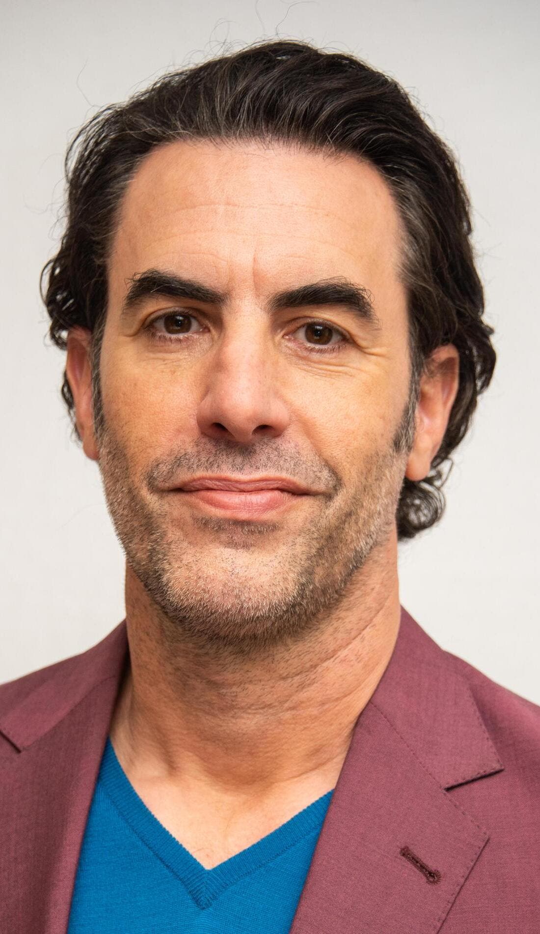 Sacha Baron Cohen promotional image for upcoming events and ticket sales
