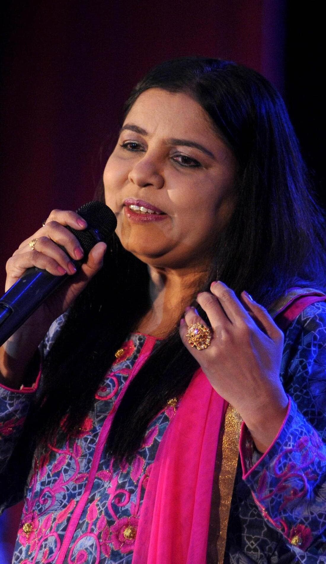 Sadhana Sargam promotional image for upcoming events and ticket sales