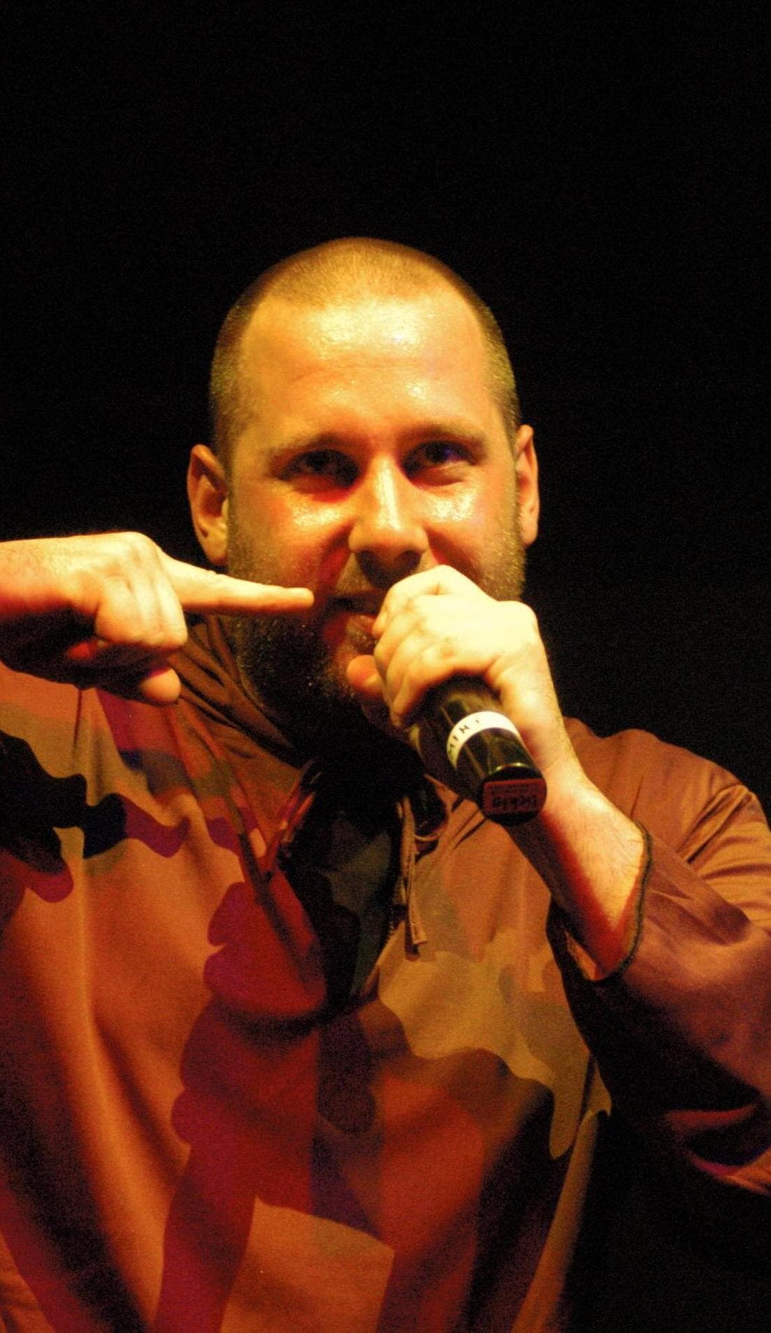 Sage Francis promotional image for upcoming events and ticket sales