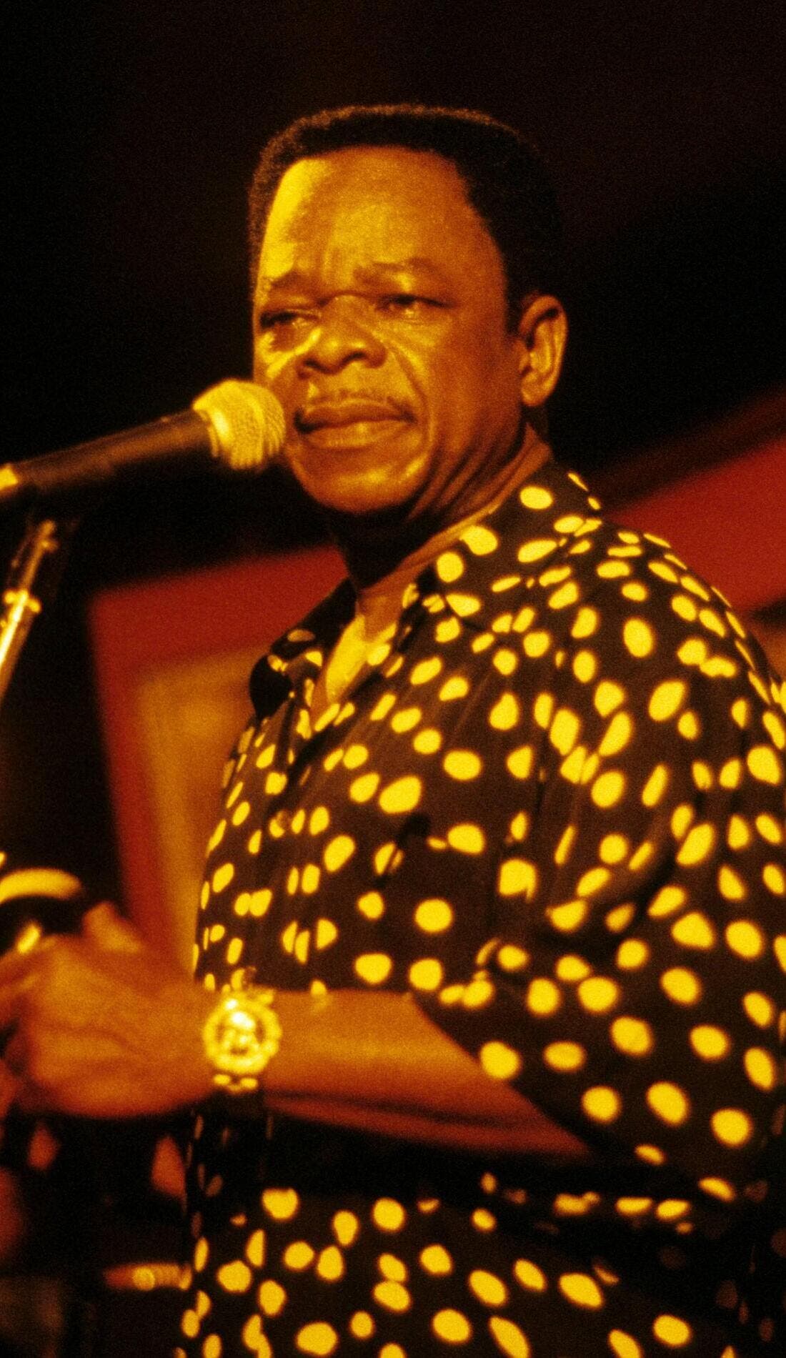 Sam Mangwana promotional image for upcoming events and ticket sales