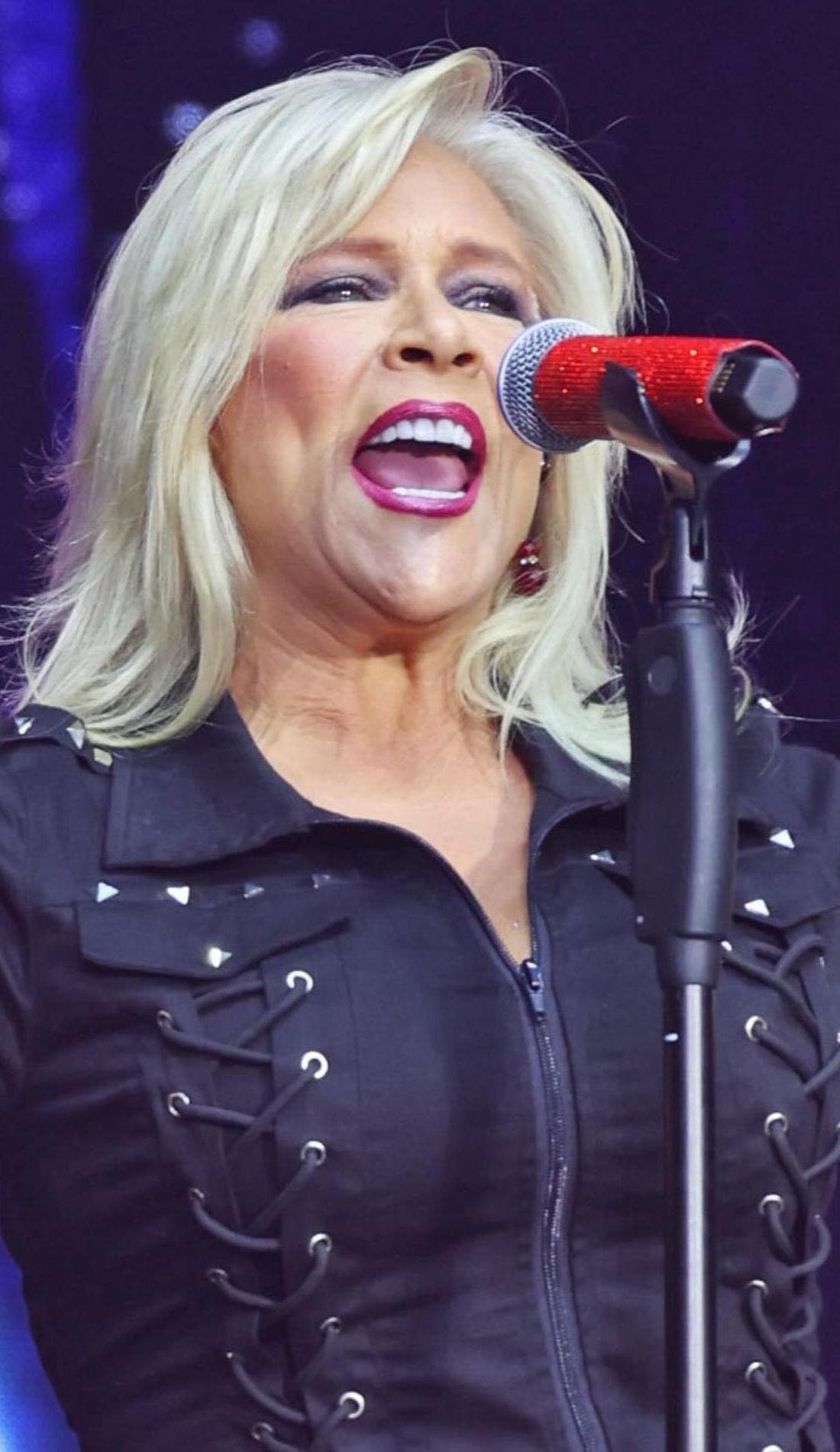 Samantha Fox promotional image for upcoming events and ticket sales