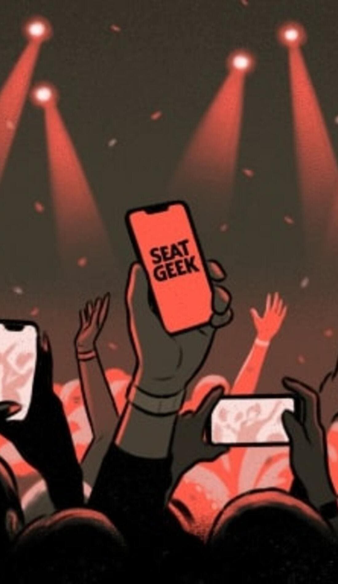 SeatGeek promotional image for upcoming events and ticket sales