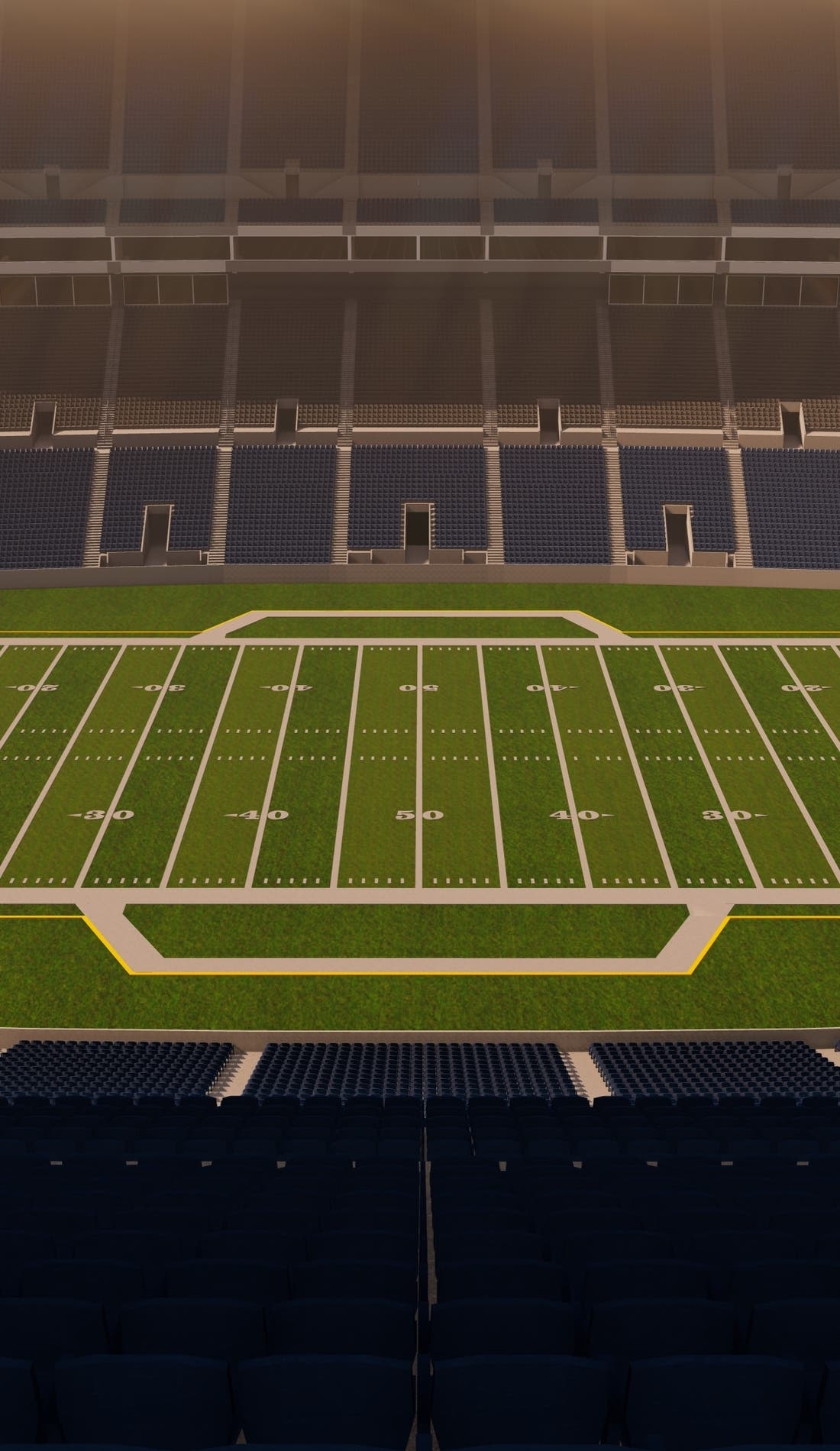 View from a seat at a Seattle Seahawks vs Green Bay Packers game, showing the teams playing
