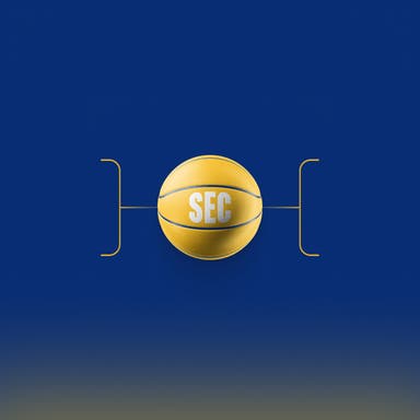 Promotional image of SEC Men's Basketball Tournament