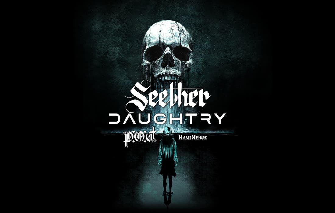 Promotional image for Seether and Daughtry tickets at Covelli Centre on Oct 20, 2025
