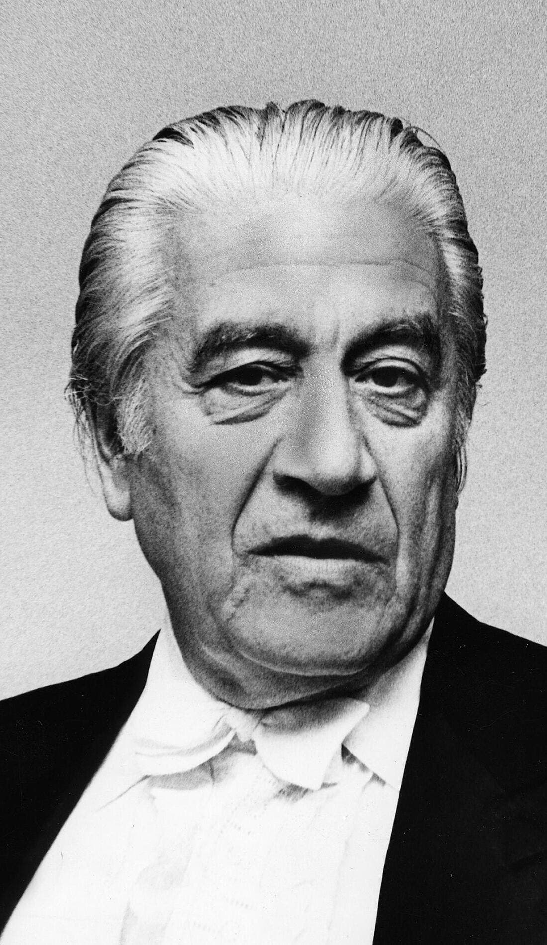 Sergiu Celibidache promotional image for upcoming events and ticket sales