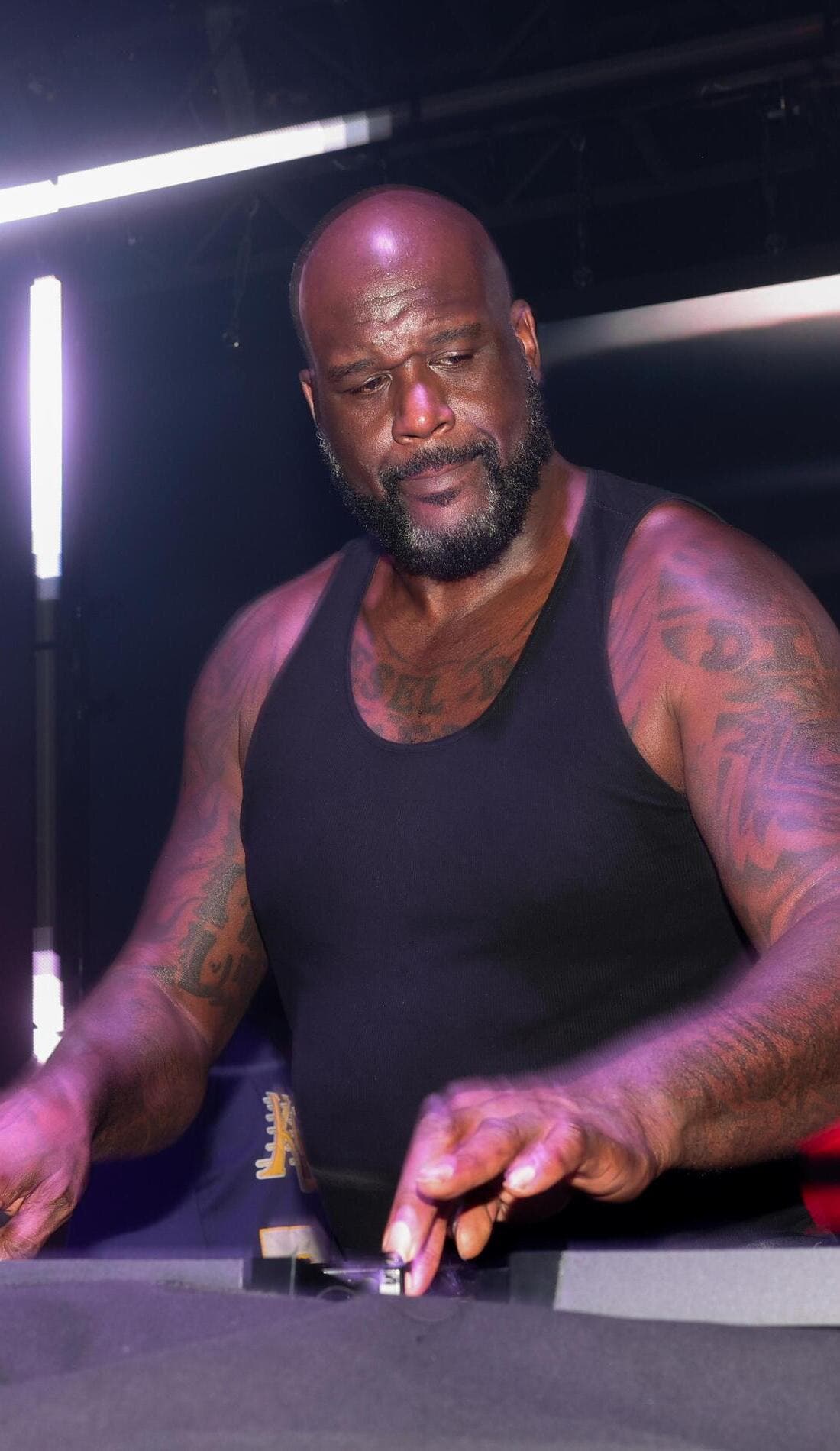 Shaquille O'Neal promotional image for upcoming events and ticket sales